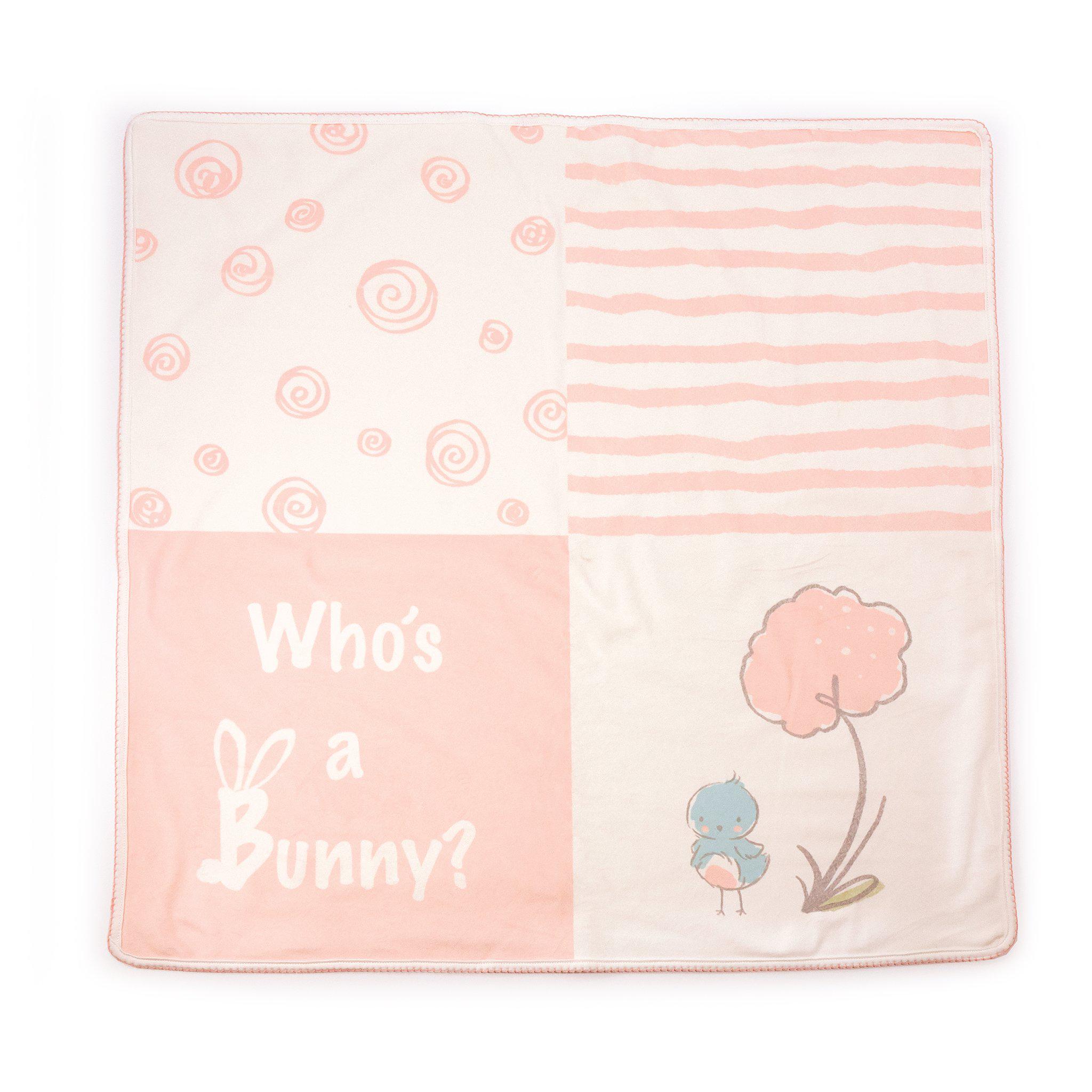 RETIRED - Blossom Who's a Bunny Receiving Blanket、mySite、g9winljtr