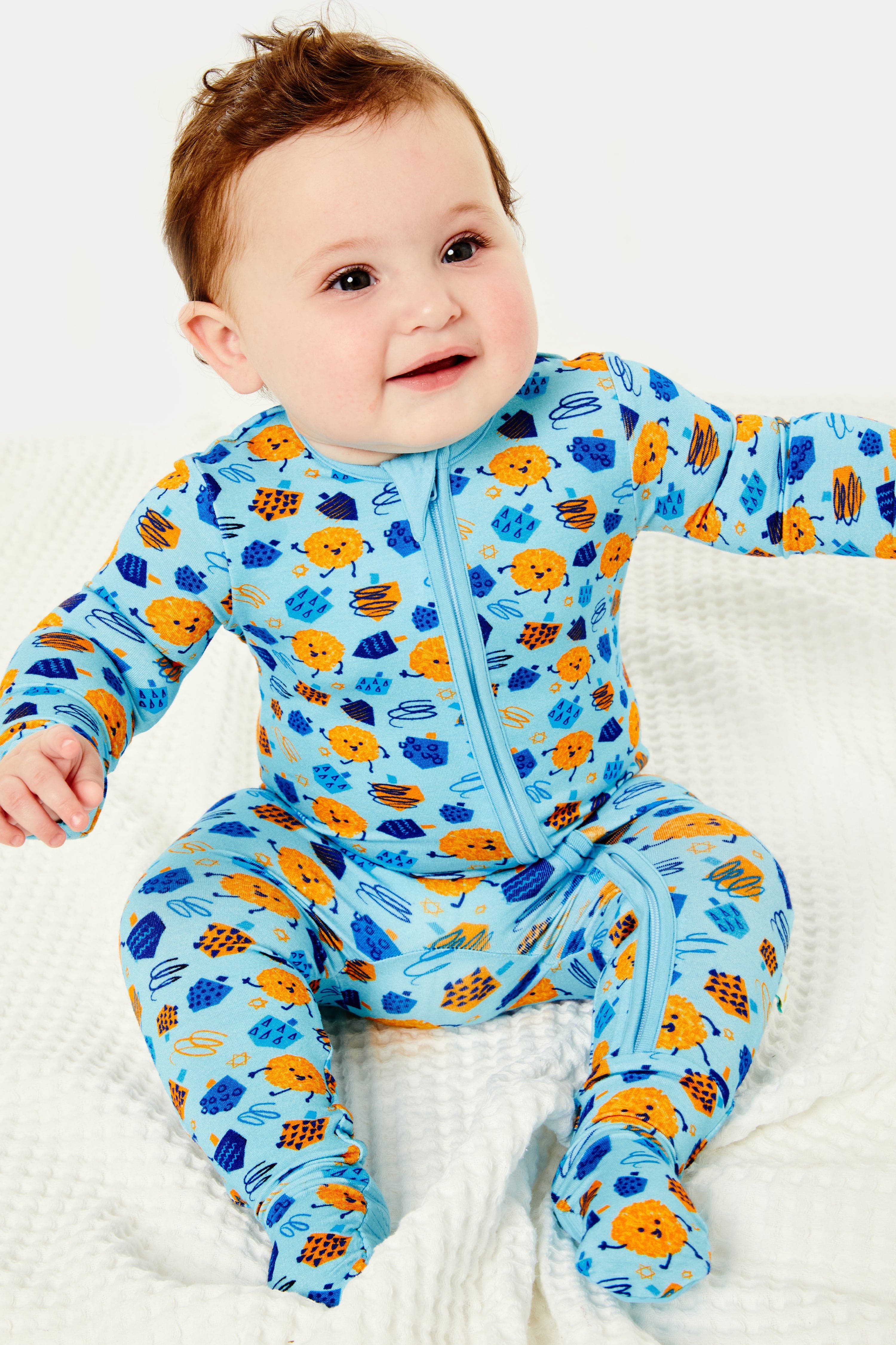 Dreidel, Dreidel, Dreidel Stretchy Footie - (Sizes 3M - 24M)、mySite、topwebapps