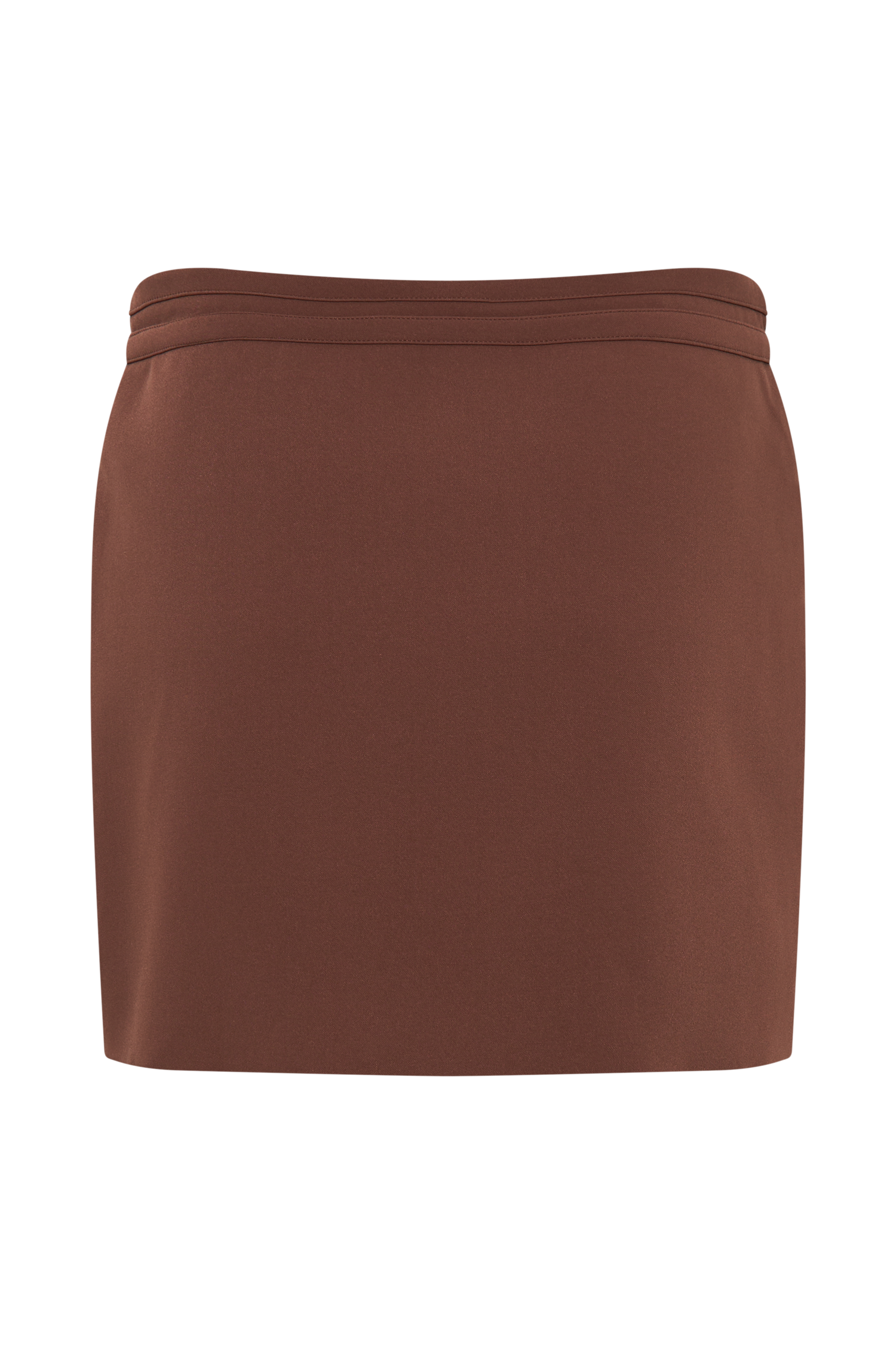 Letitia Suiting Mini Skirt With Buckle - Wood、mySite、solidvoid