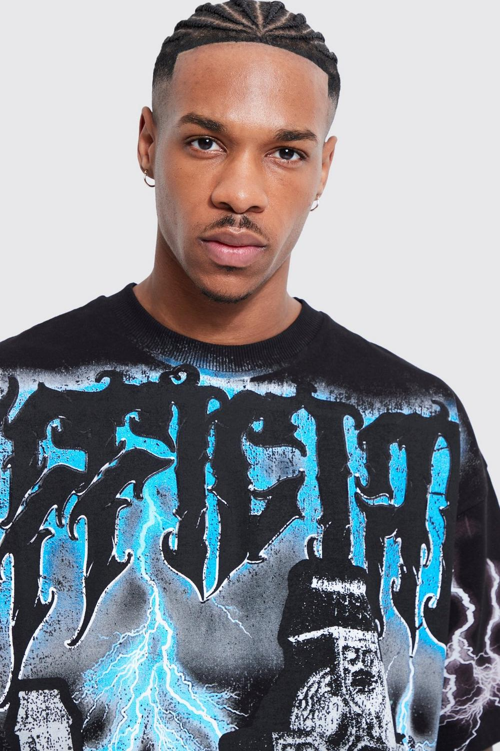  Boohooman Oversized Official Gravestone Graphic T-shirt Black、mySite、justintrudeaud