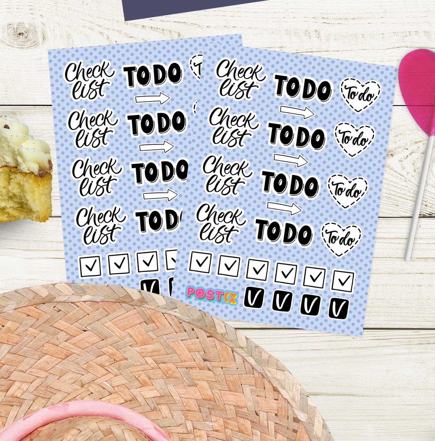  Mini To-Do Checklist Mini Sticker Sheet、mySite、ghnorth