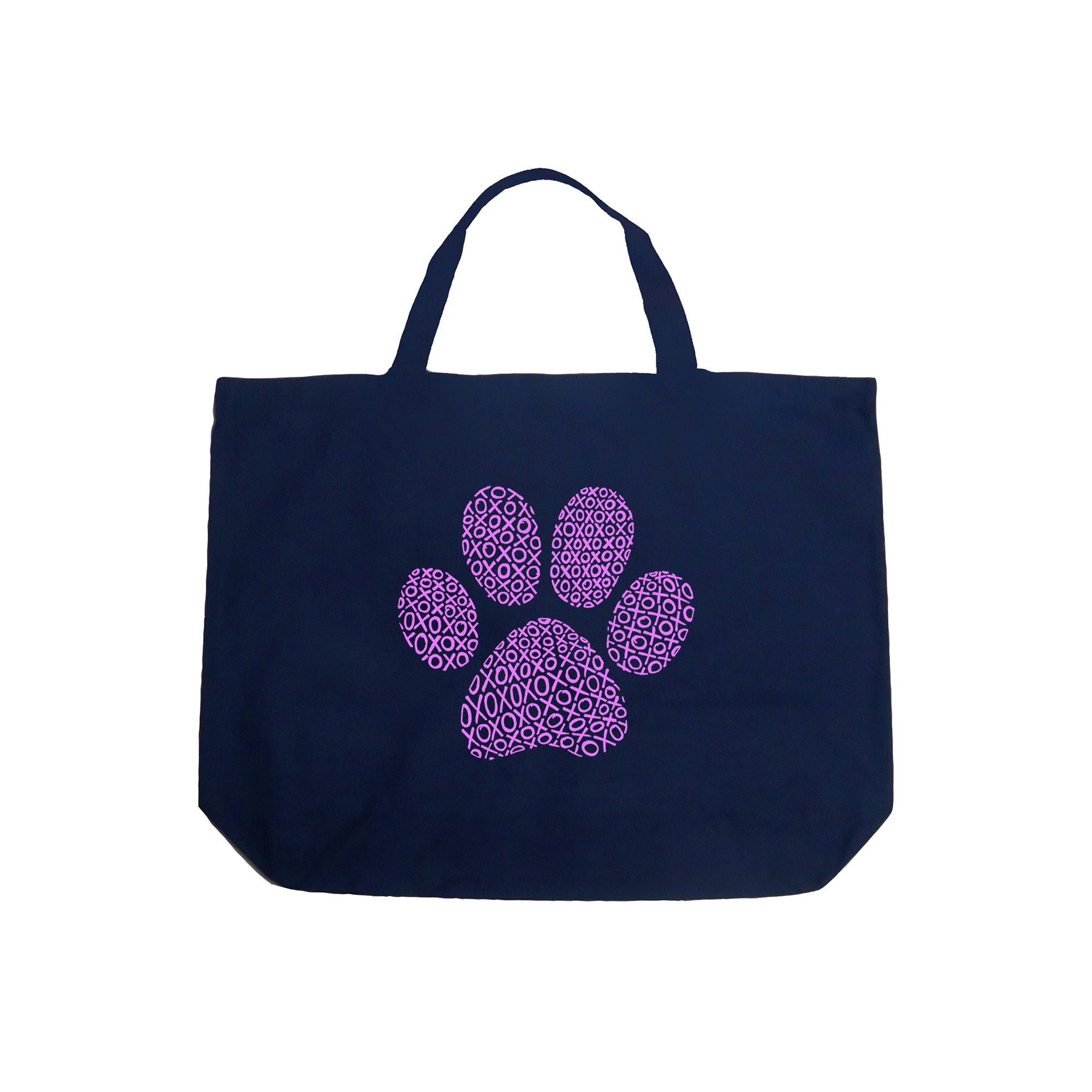 XOXO Dog Paw - Large Word Art Tote Bag、mySite、camillekostekn