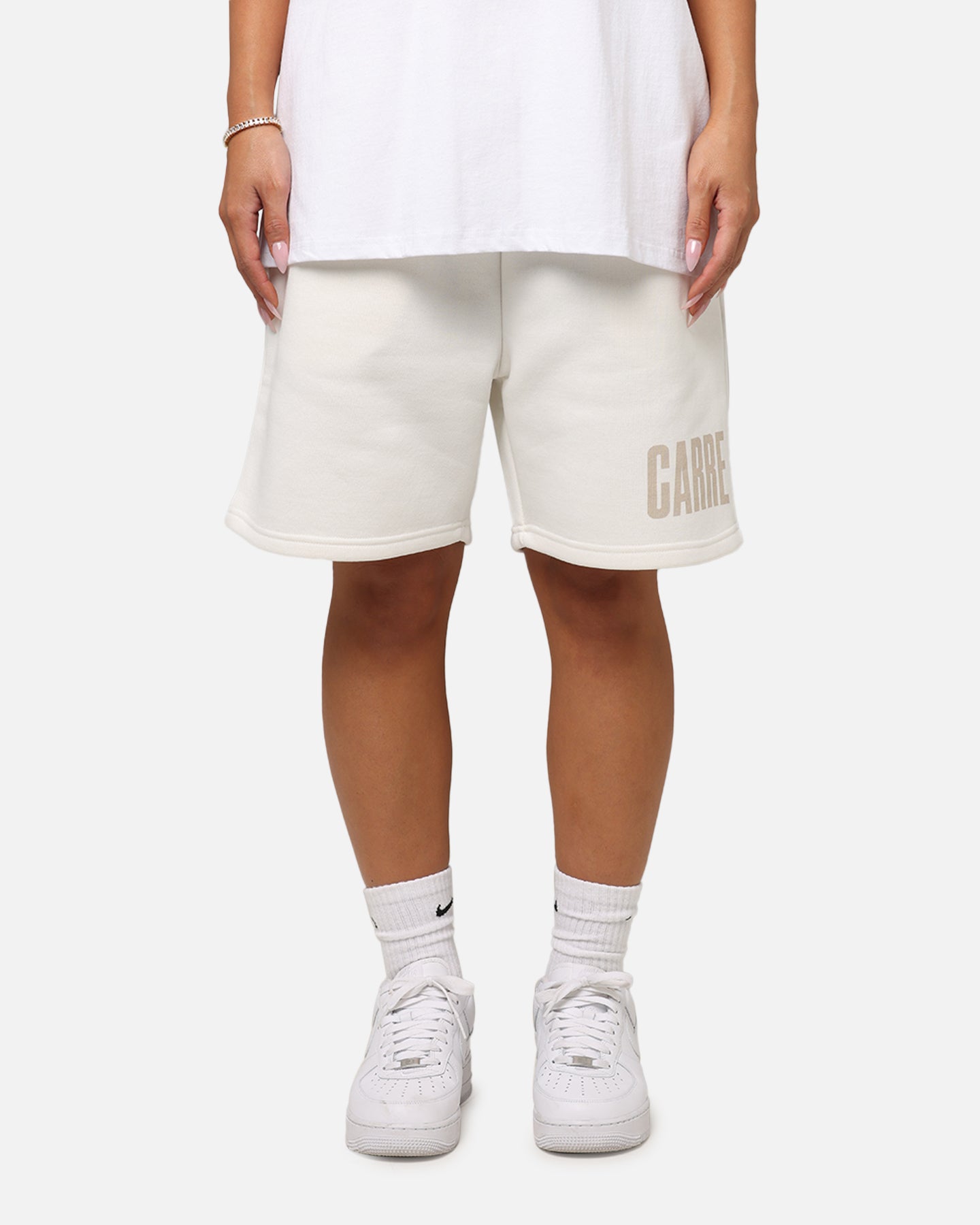 Carre Premium Essentials Sweat Shorts Cream、mySite、zt4zffjzw