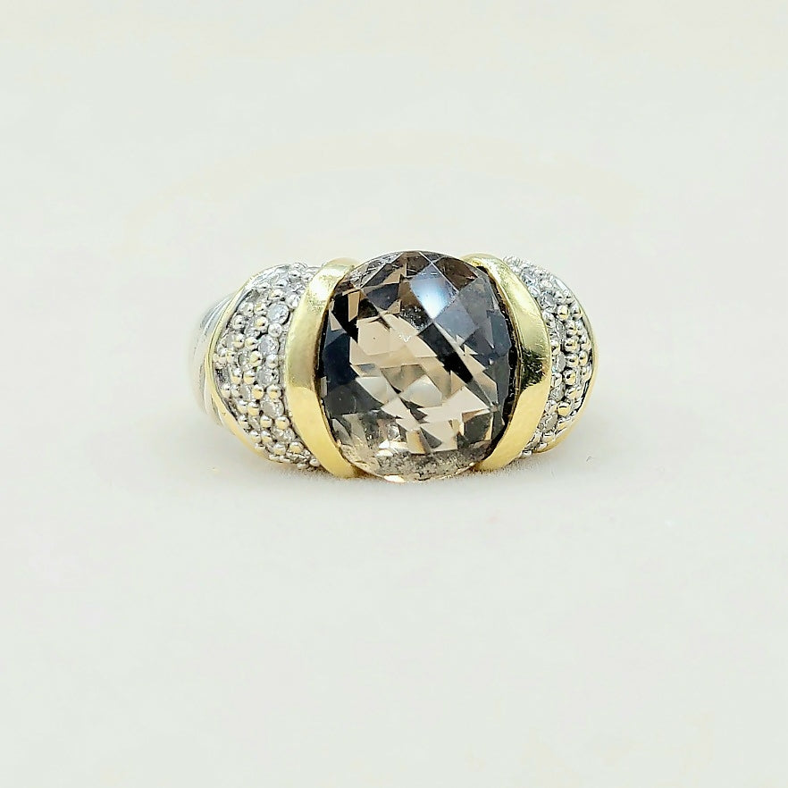 David Yurman Capri Ring Smoky Quartz & Diamonds、mySite、hinf8tx79