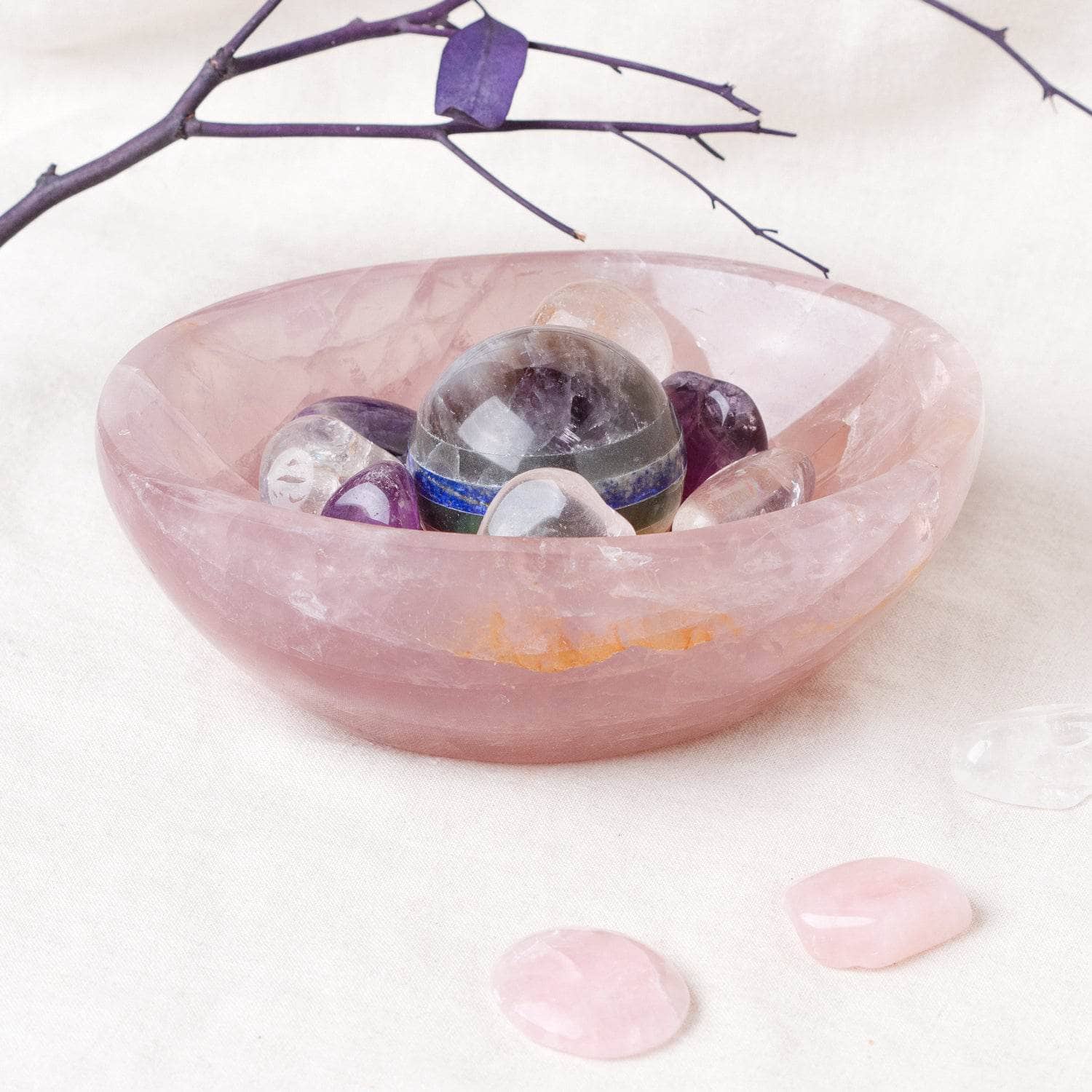 Rose Quartz Crystal Bowls- 1 of a Kind、mySite、hinf8tx79