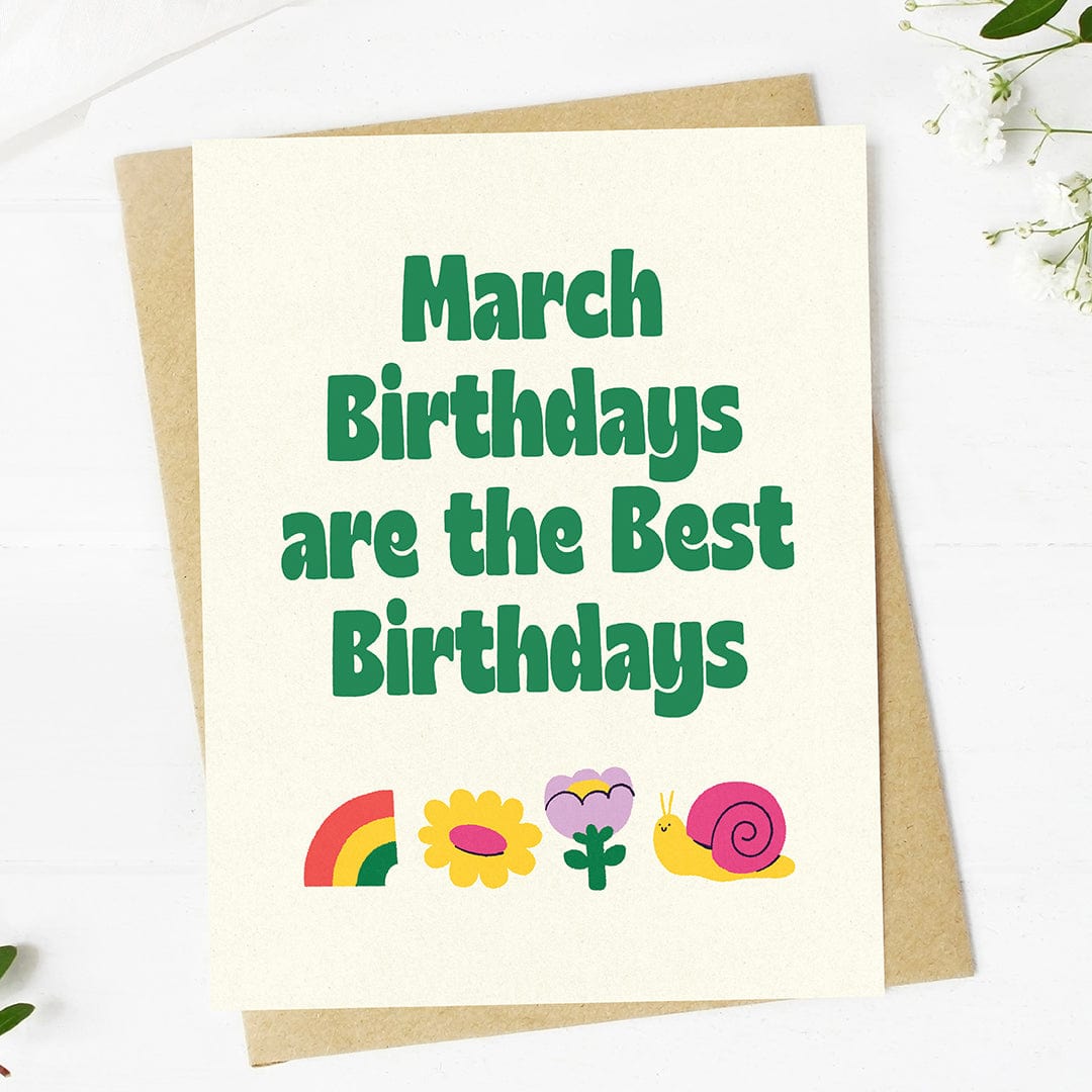  March birthdays are the best birthdays Spring Icons Card、mySite、elrpsem3k