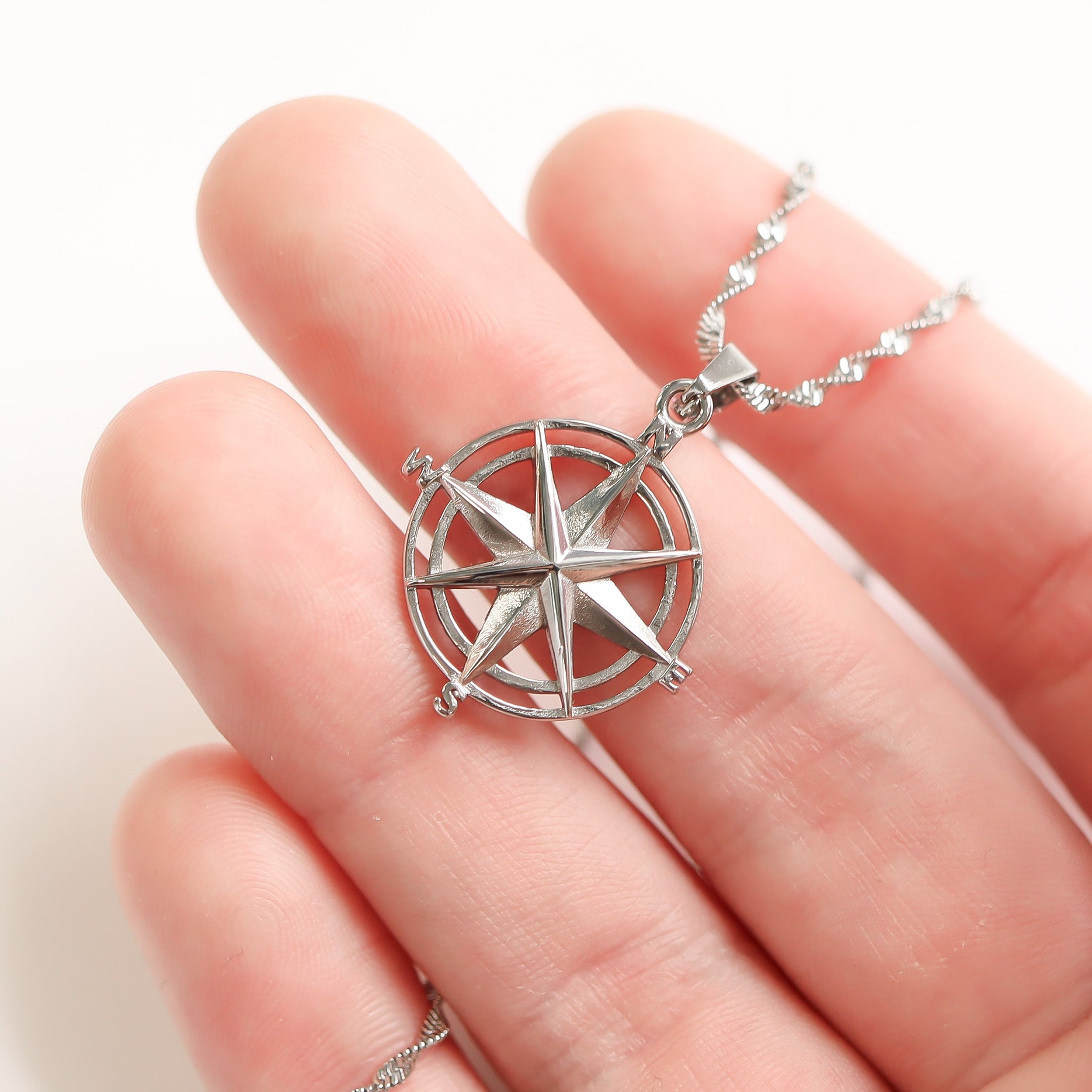Stainless Steel Compass Rose Pendant / PDC9022、mySite、dreamappss