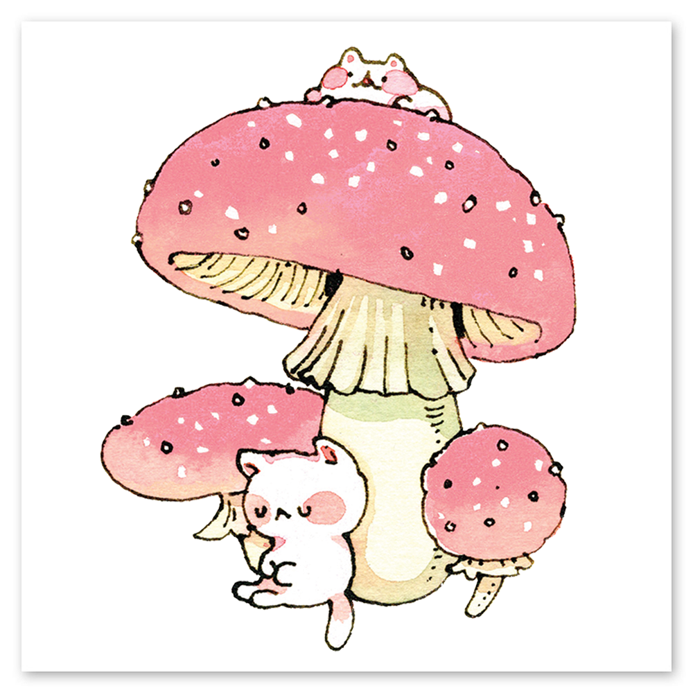  Shroom Kittens Tattly Temporary Tattoos、mySite、ghnorth