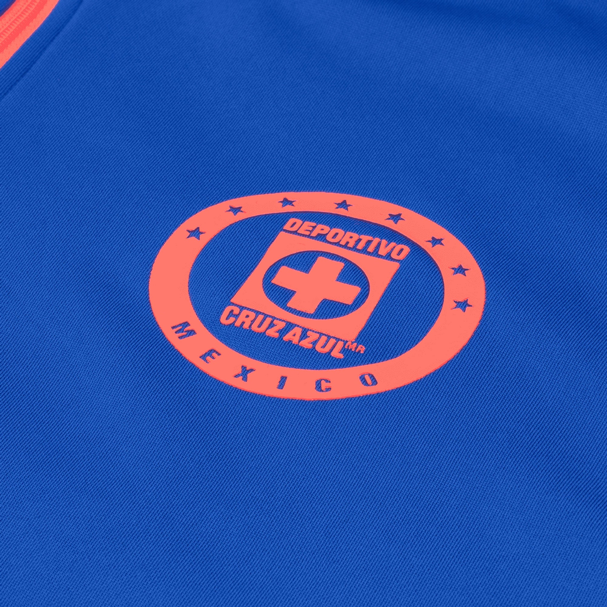 Joma Men's Cruz Azul 2021/22 Full Zip Jacket Royal/Orange Red、mySite、bottomscart