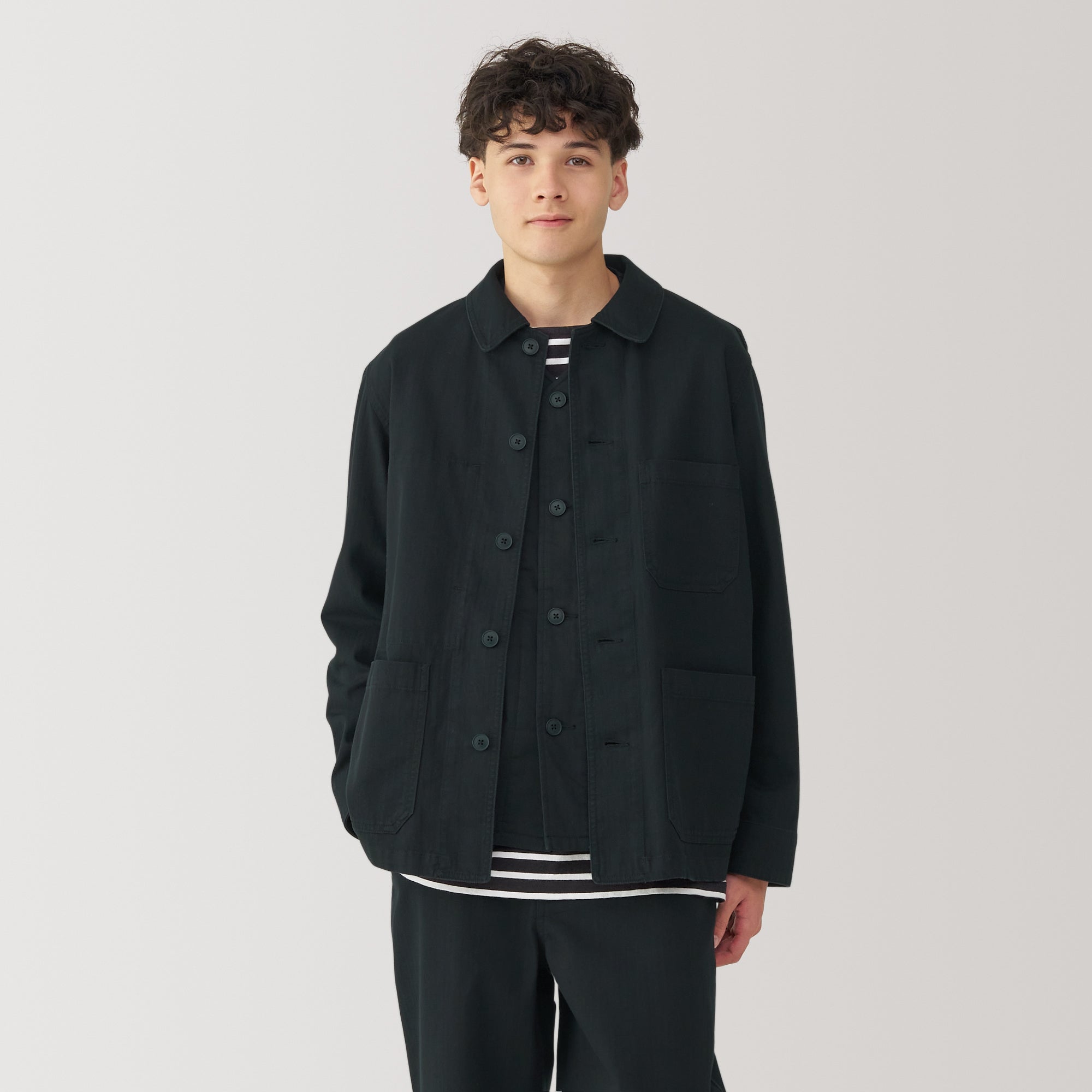  Men's Kapok Blend Herringbone Coverall Jacket、mySite、sugarbowlscore
