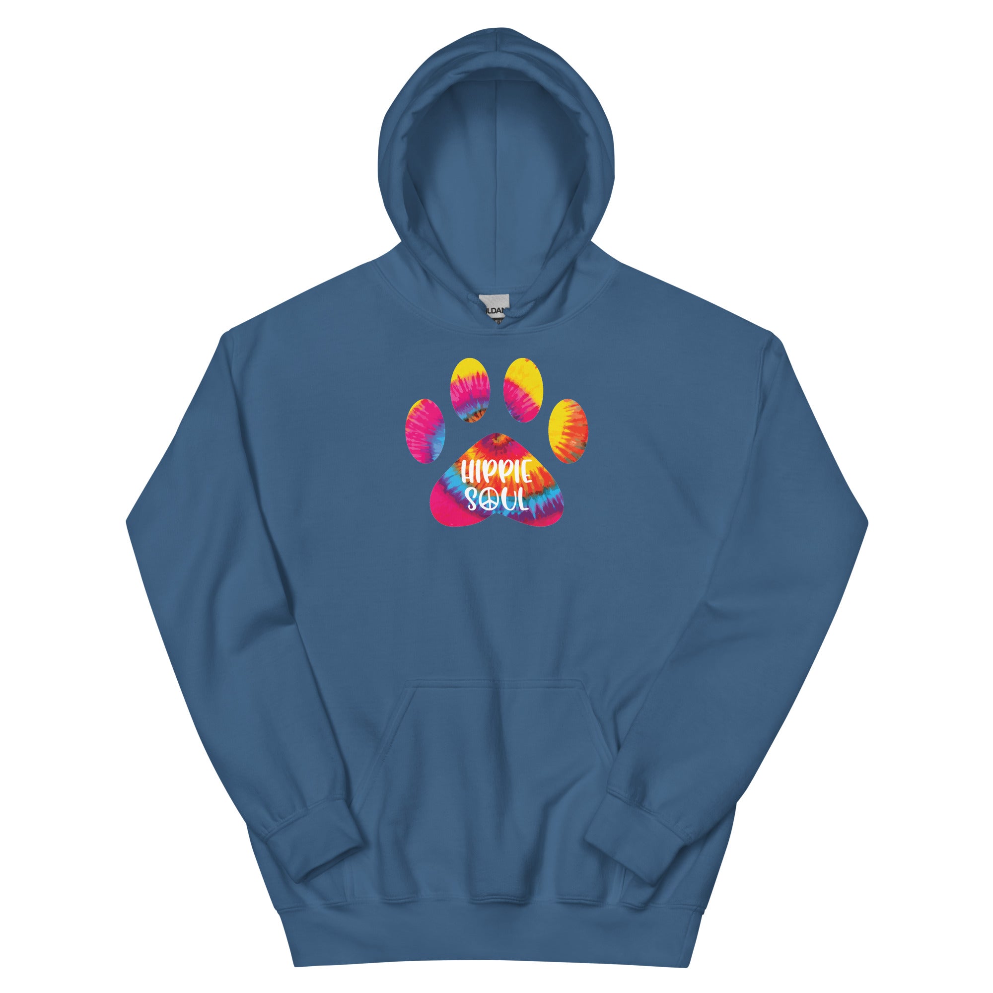 Hippie Soul Paw Print Hoodie、mySite、camillekostekn