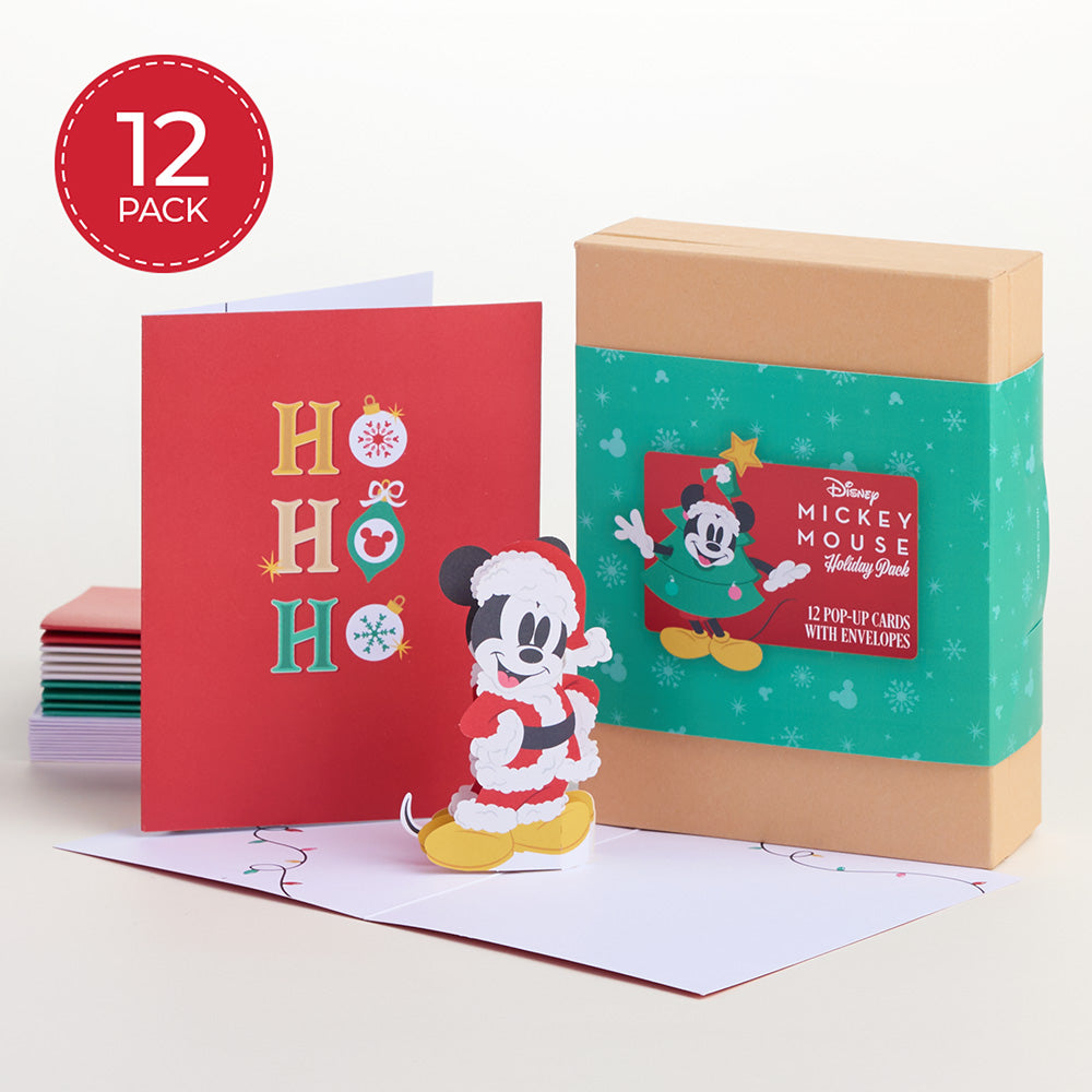 Disney’s Mickey Mouse Holiday Box Set (Assorted 12-Pack): Paperpop® Card、mySite、solidvoid