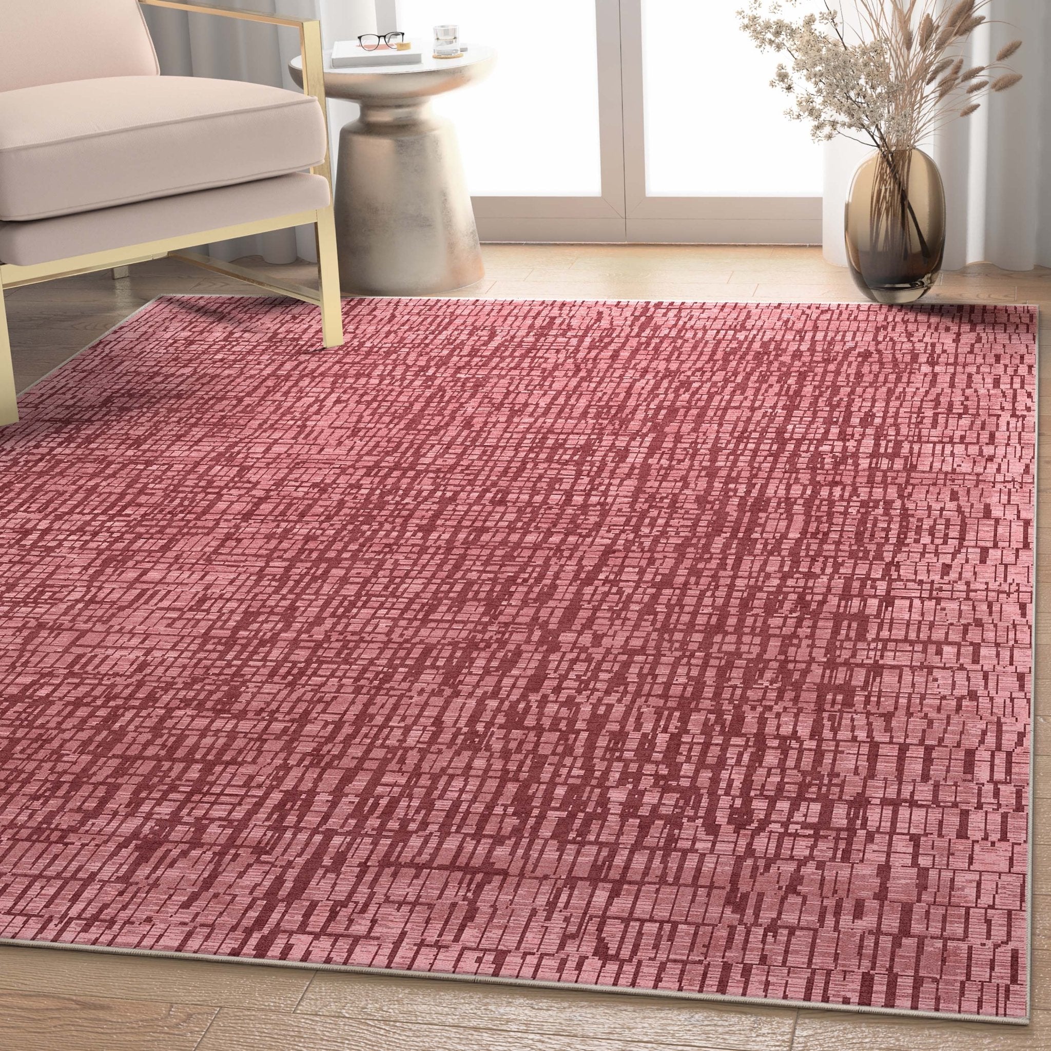 Nightscape Abstract Geometric Flatweave Rug、mySite、gigharbornorthrealestate