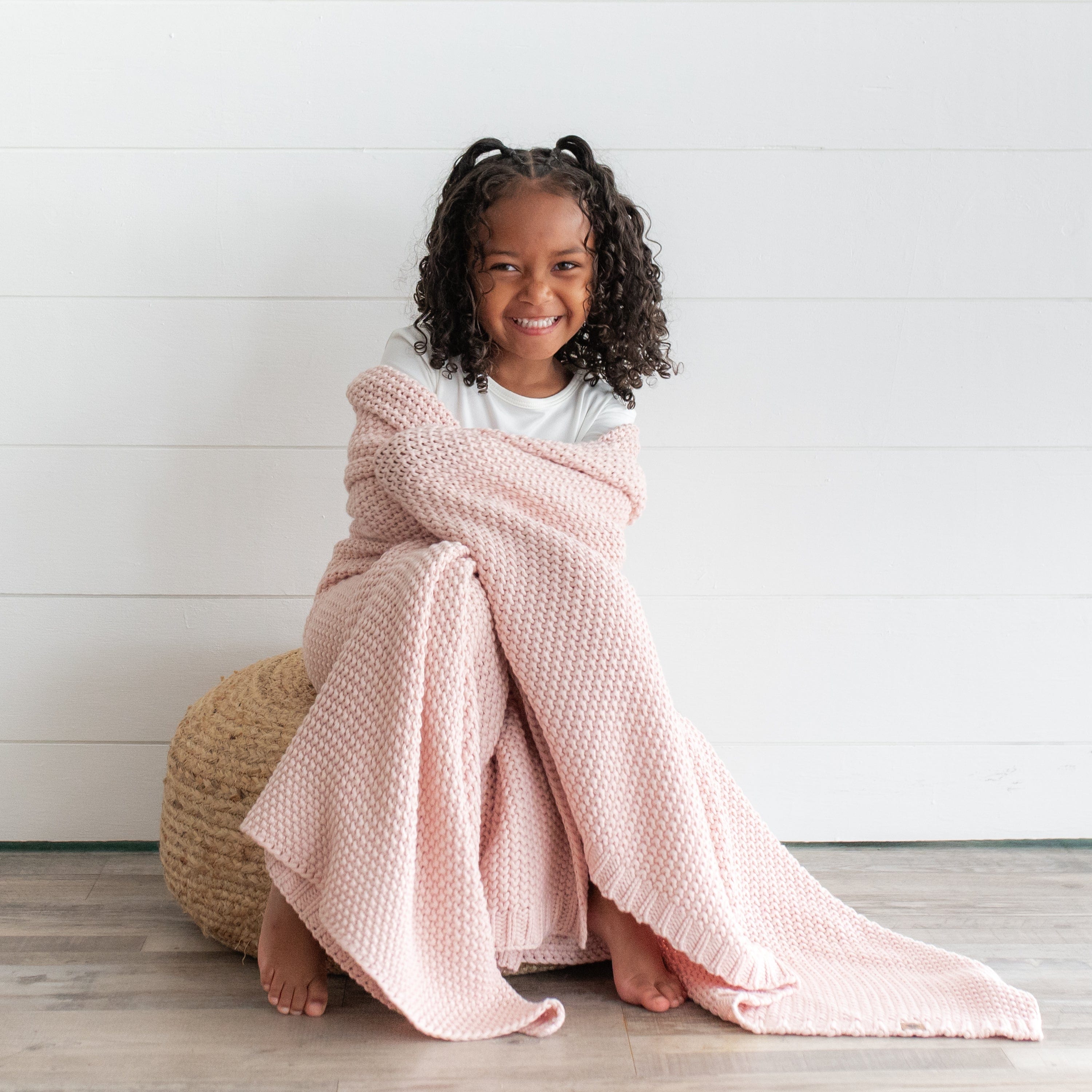  Chunky Knit Toddler Blanket in Blush、mySite、layawaytickets