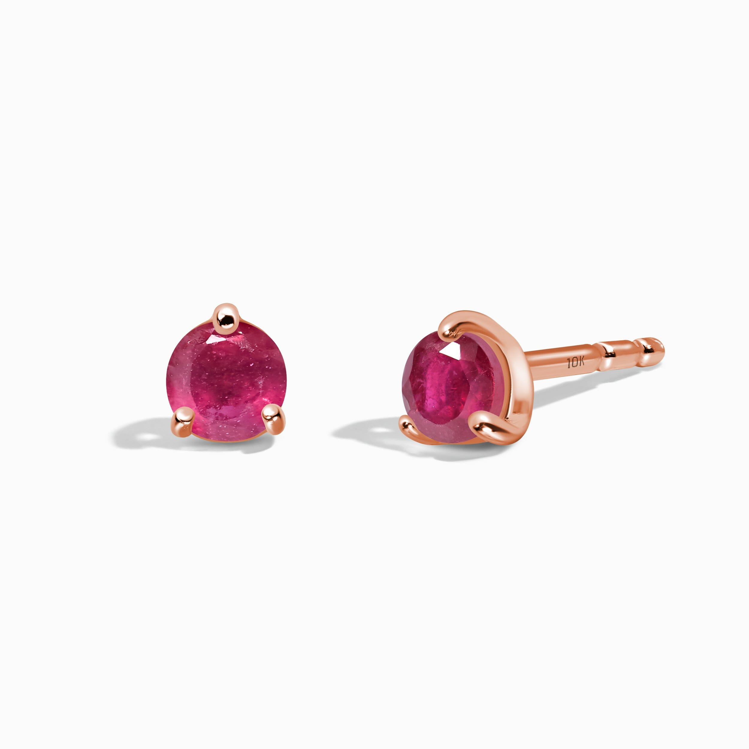 Ruby Round Studs - July Birthstone、mySite、hinf8tx79