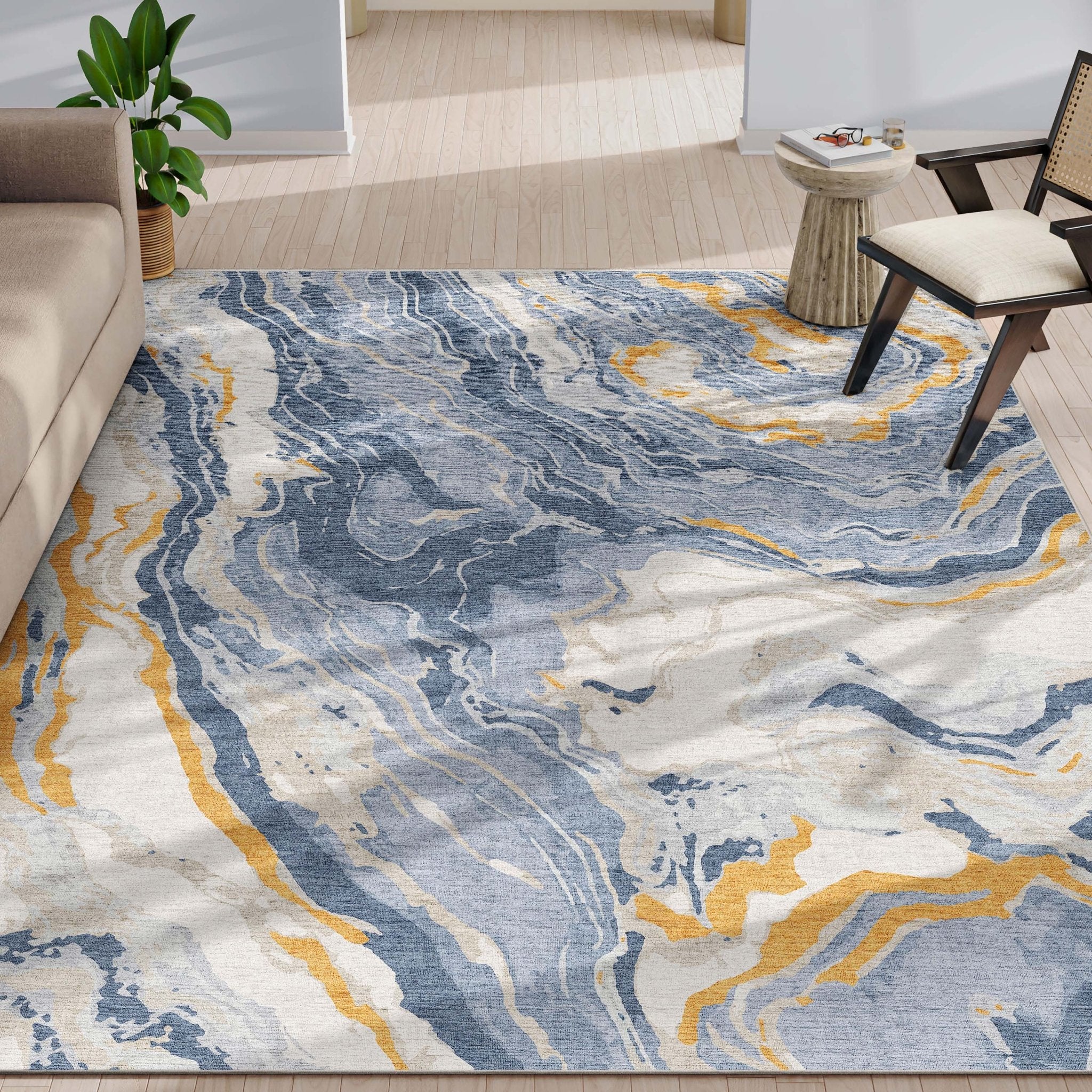 Dunes Abstract Marble Flatweave Rug、mySite、gigharbornorthrealestate