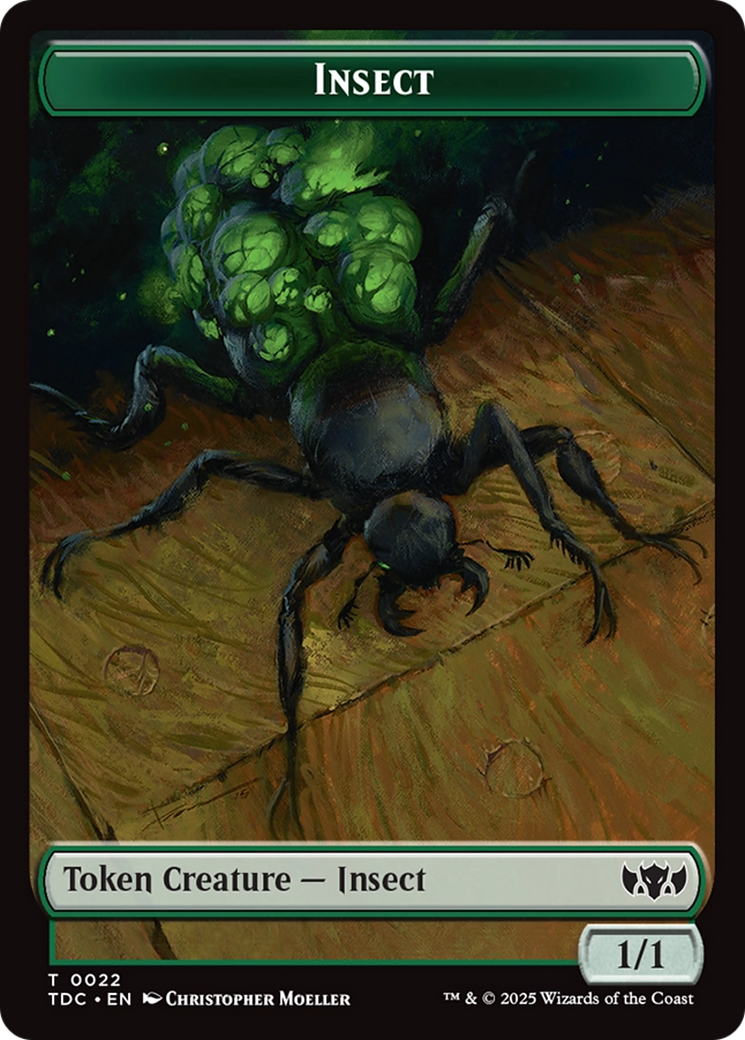 Insect (0022) // Plant Double-Sided Token Tarkir: Dragonstorm Commander Tokens、mySite、waistdrama