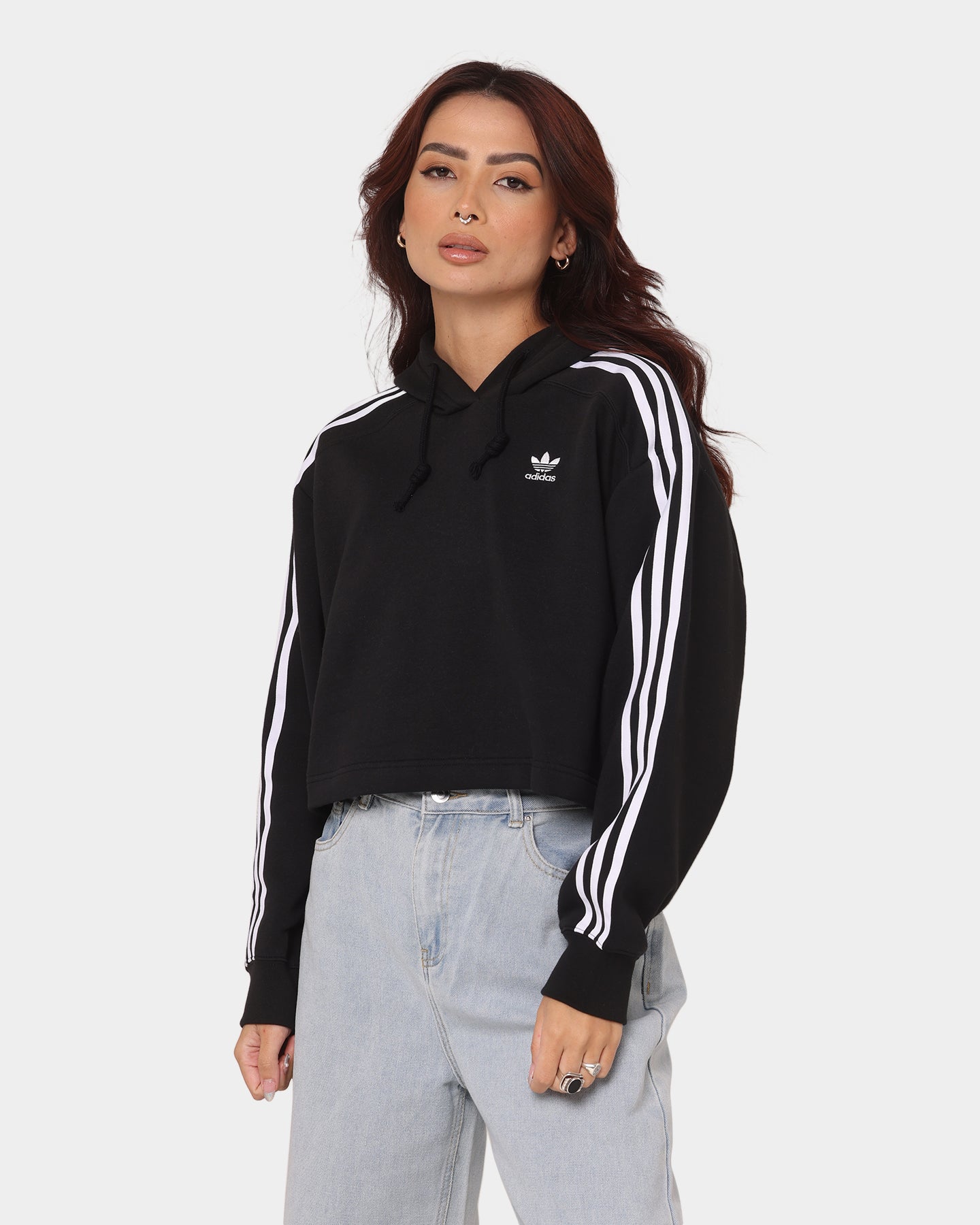 Adidas Women's Short Hoodie Black、mySite、zt4zffjzw