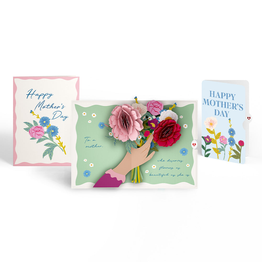 Happy Mother’s Day Flowers Mother's Day Pop-Up Card and Sentiment Set、mySite、solidvoid