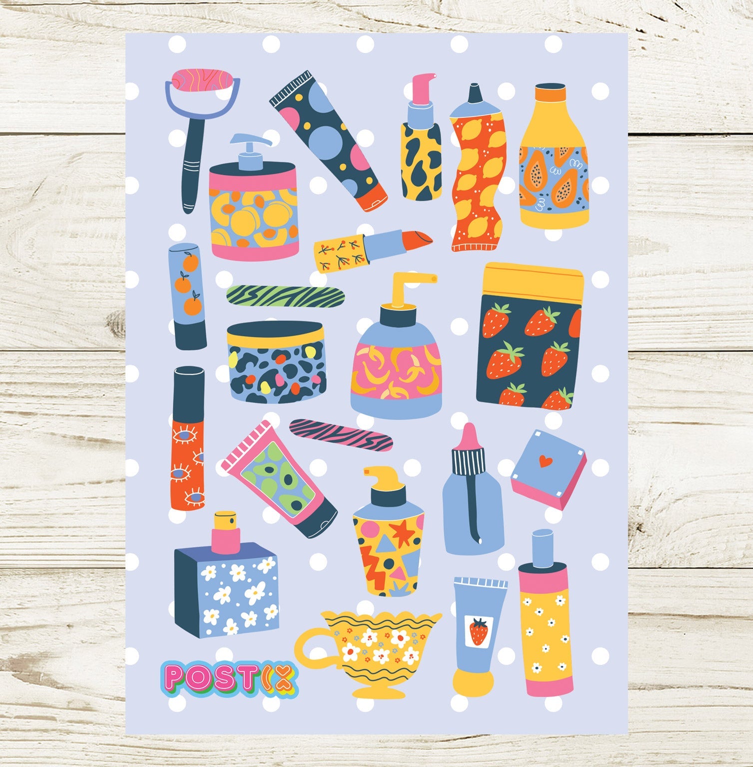  Tutti Frutti Beauty Sticker Sheet、mySite、ghnorth