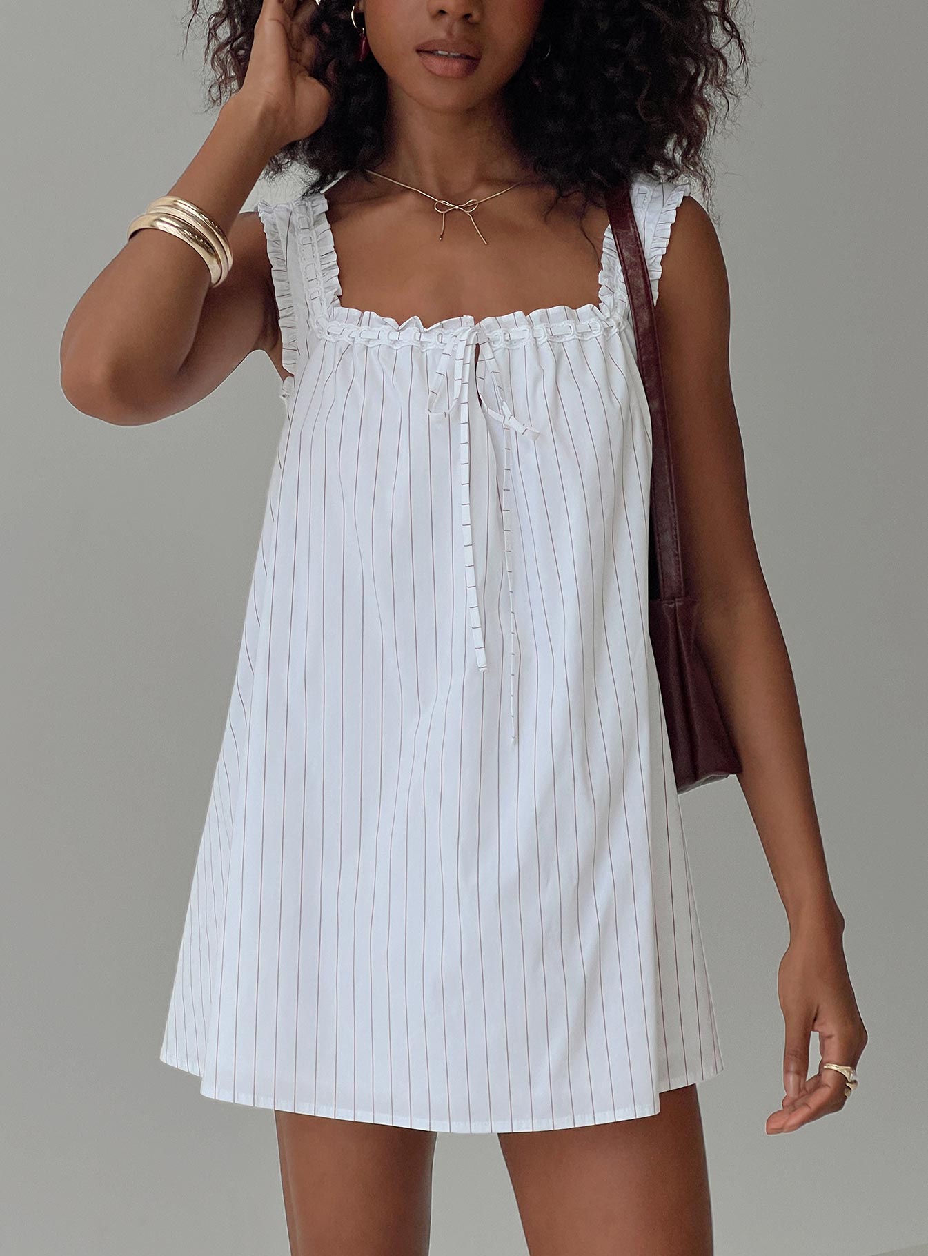 Swing Mini Dress Stripe、mySite、solidvoid