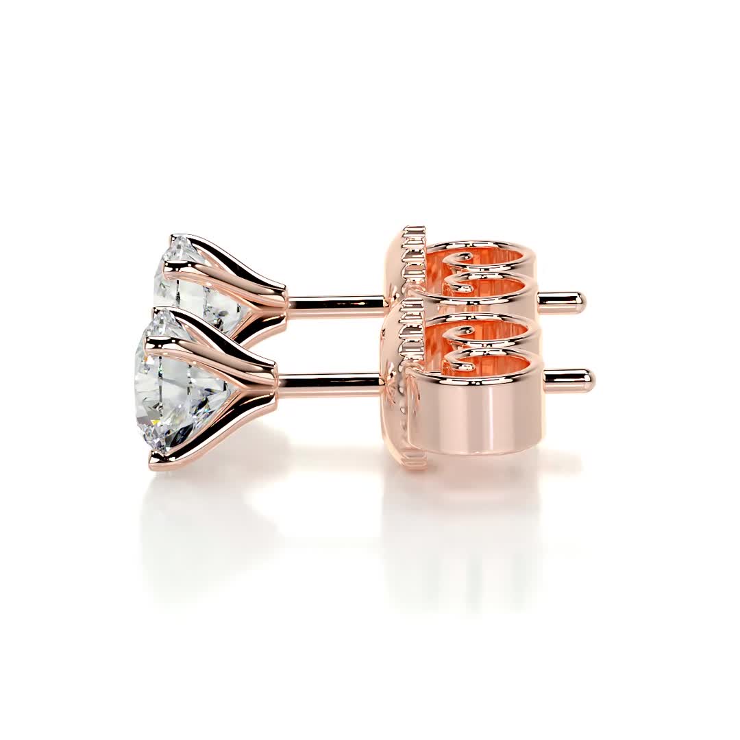 Allen Lab Grown Diamond Earrings -14K Rose Gold、mySite、hinf8tx79