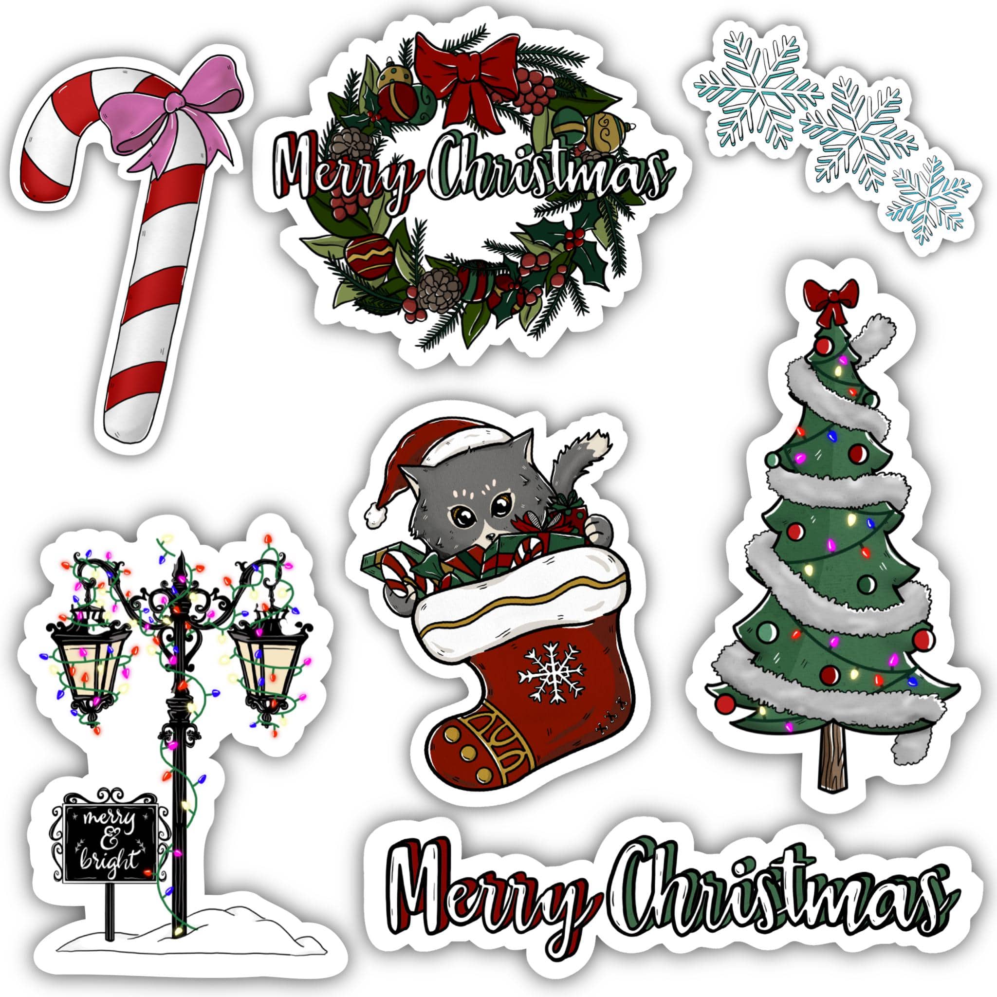  Christmas Sticker 7 Pack、mySite、elrpsem3k