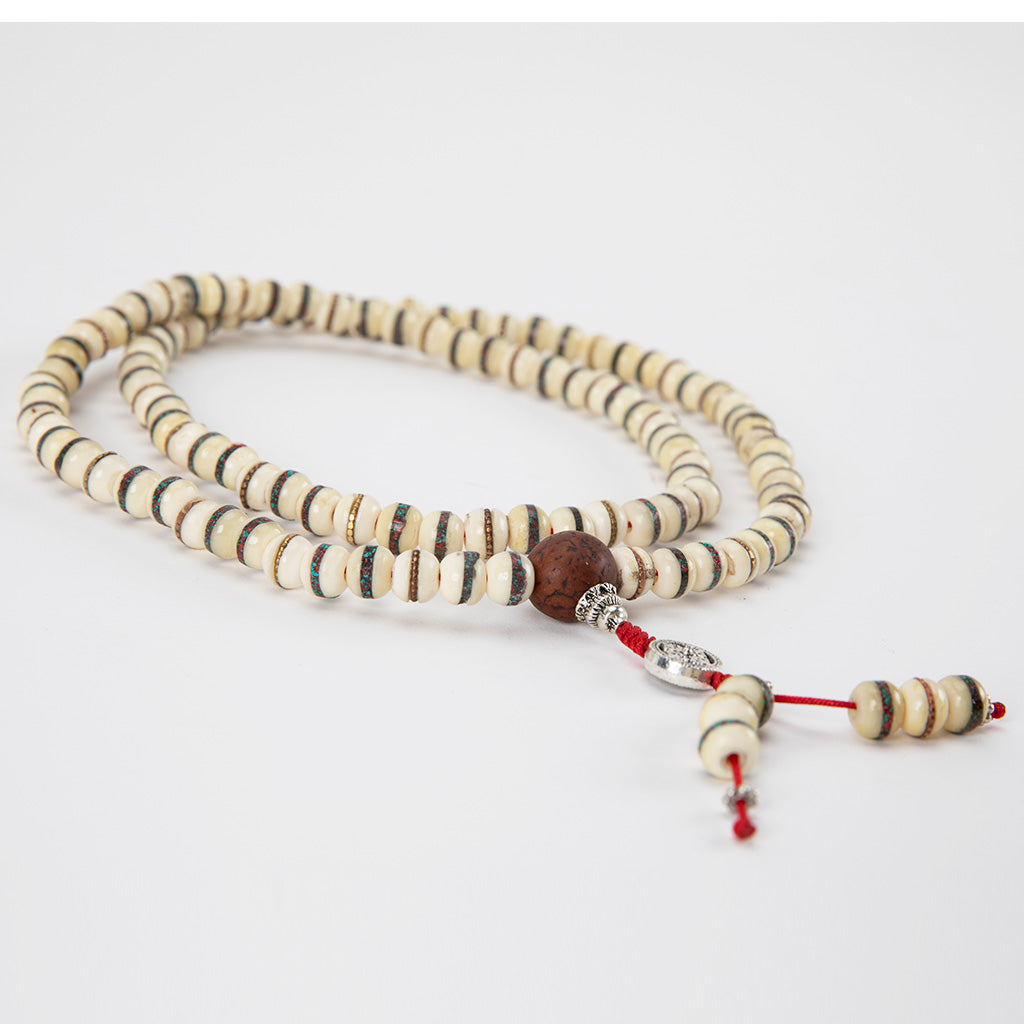 White Yak Bone & Bodhi Seed Mala、mySite、topwebapps