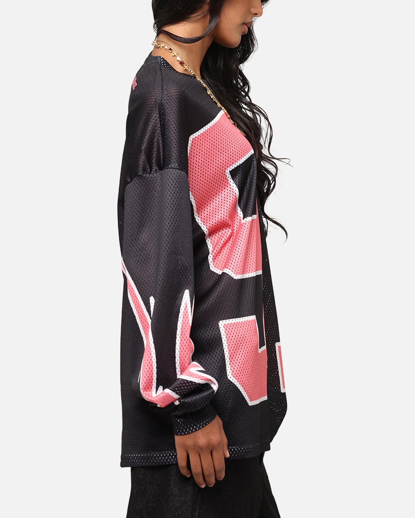 Criminal Damage 91 Mesh Long Sleeve T-Shirt Caviar、mySite、zt4zffjzw