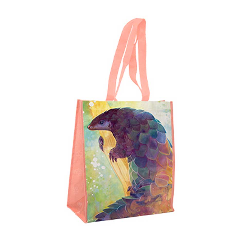 Pangolin Recycled Watercolor Tote Bag、mySite、g9winljtr