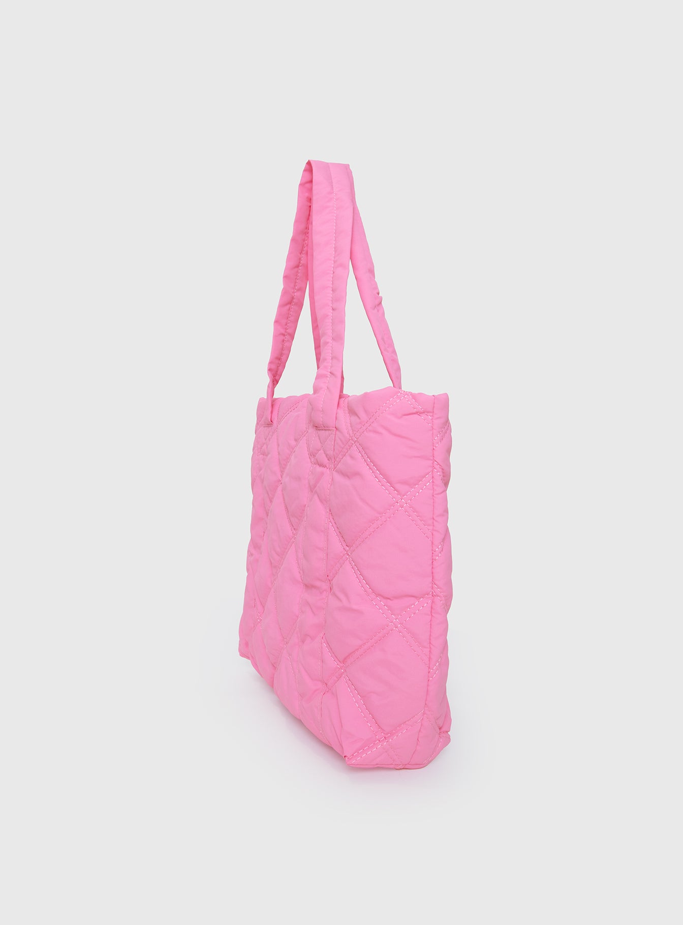 Jovie Nylon Quilted Tote Pink、mySite、solidvoid