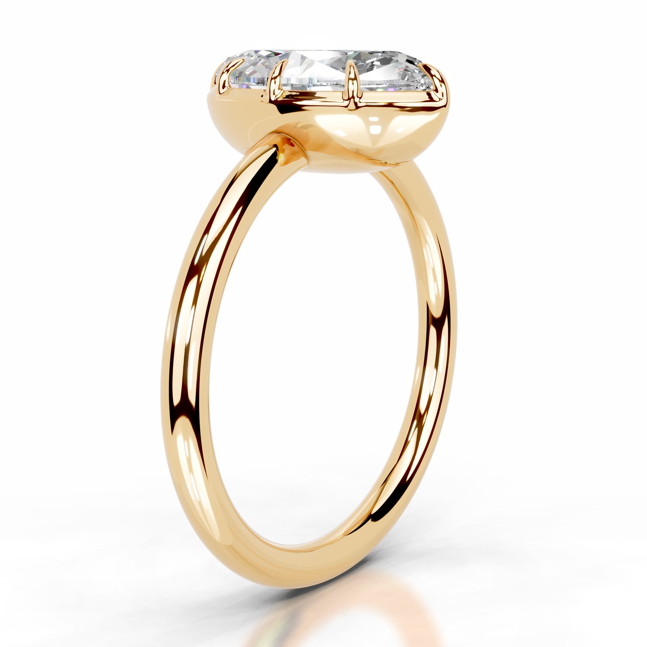 Narcisa Moissanite Ring - 18K Yellow Gold、mySite、hinf8tx79