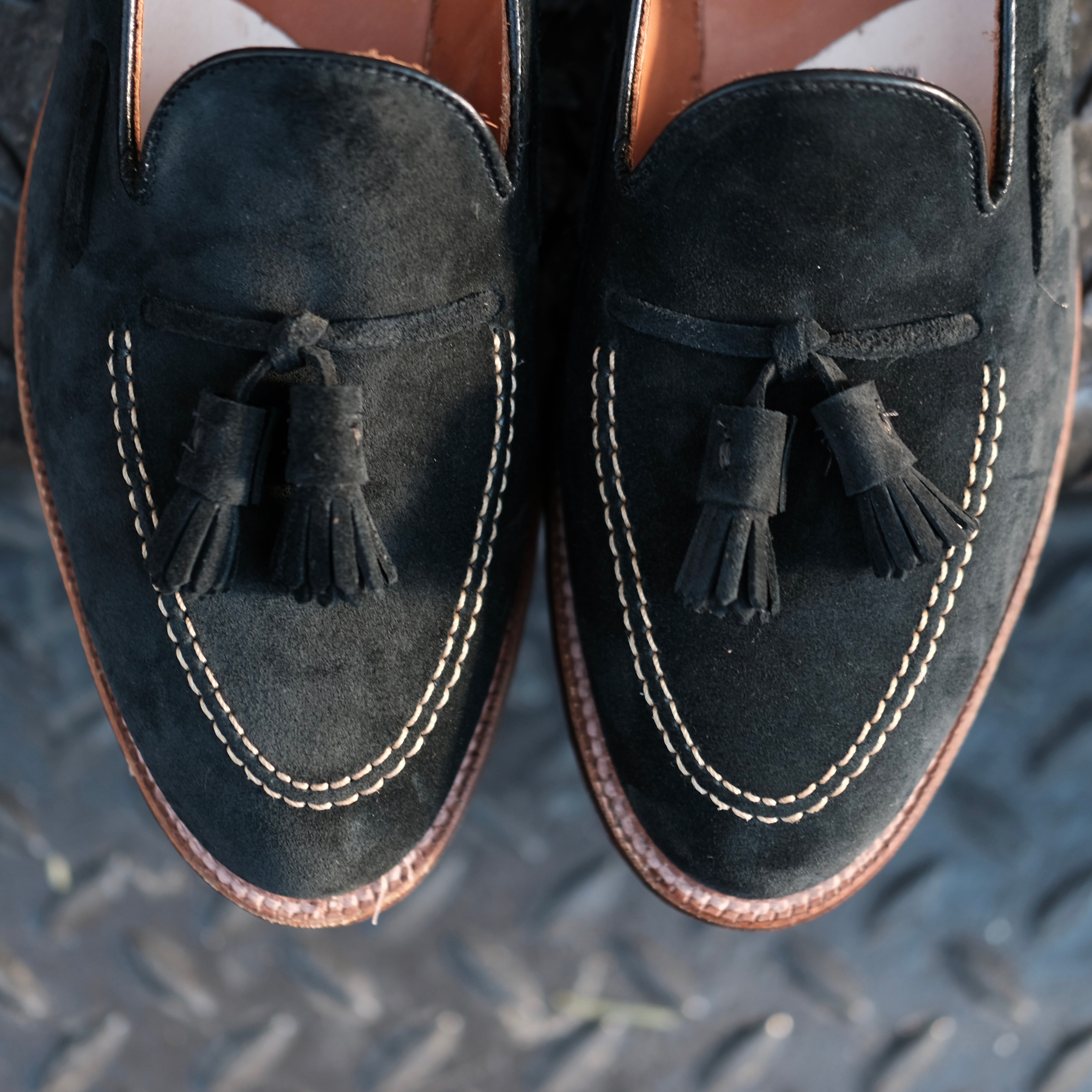  D0106 - Black Suede Tassel Loafer、mySite、preschool7hills