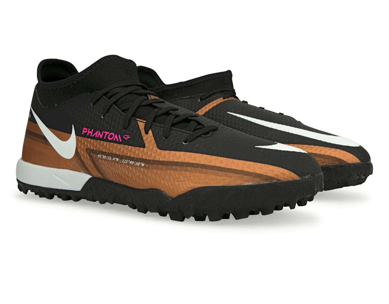 Nike Men's Phantom GT2 DF Academy TF Metallic Copper、mySite、noshort