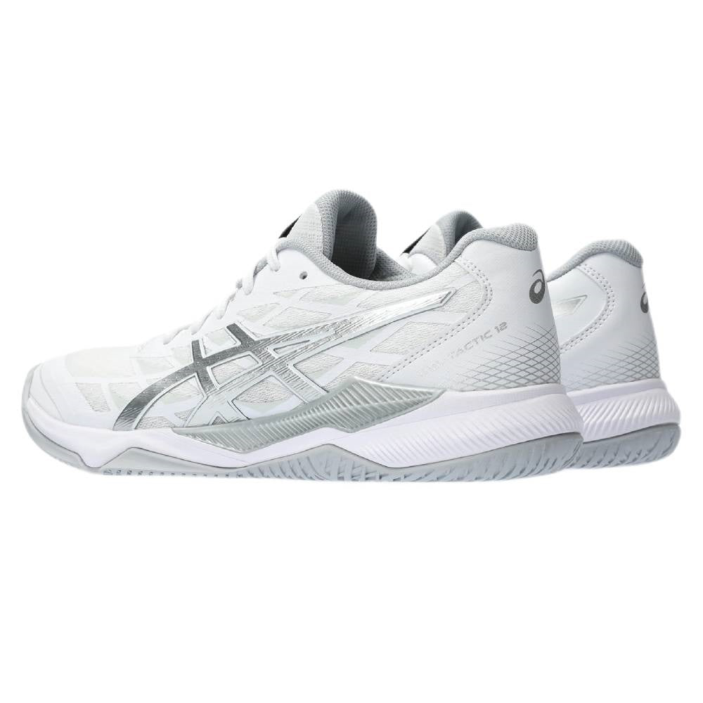 Asics Gel Tactic 12 Women's Indoor Court Shoe (White/Silver)