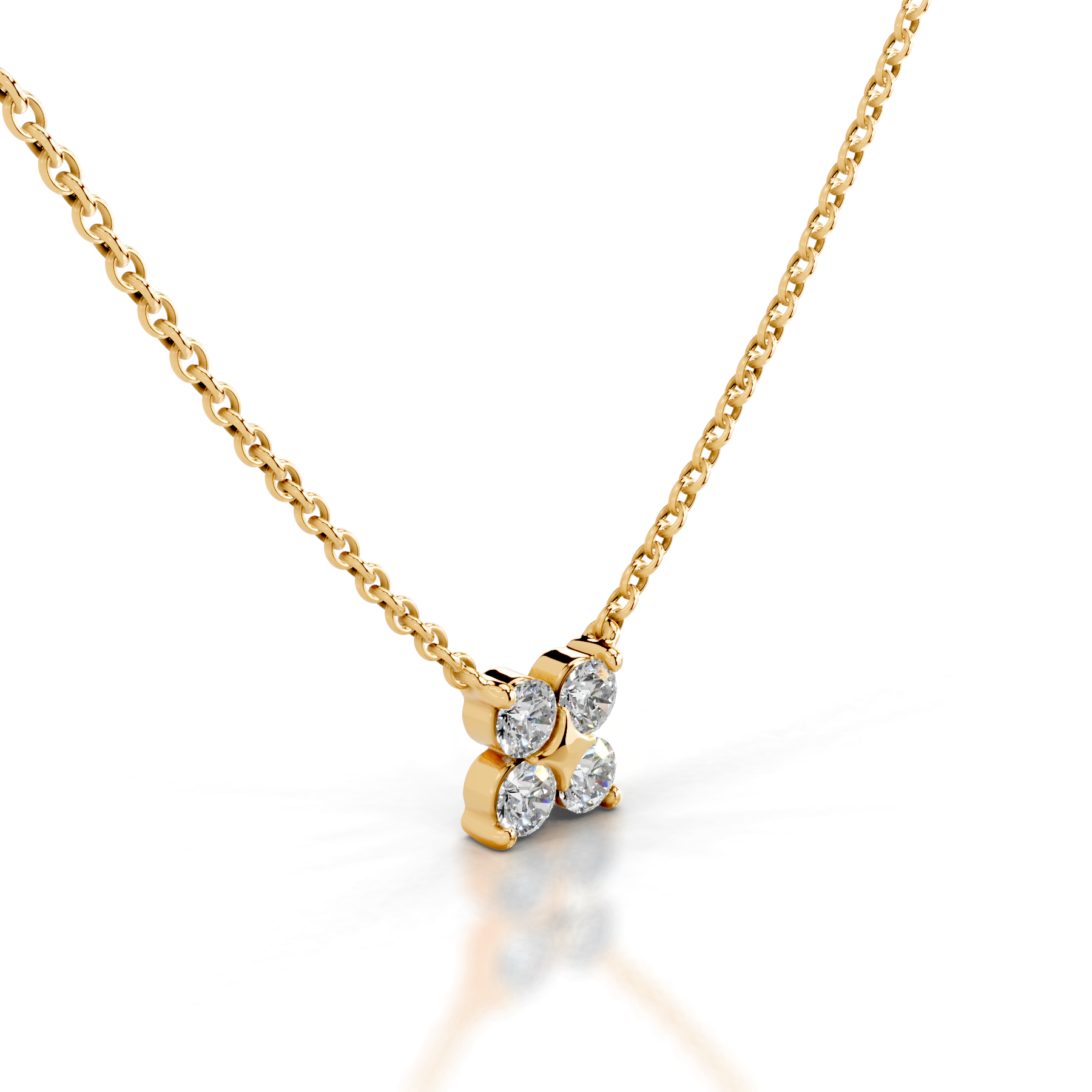 Ottilie Lab Grown Diamond Pendant (0.4 Carat) -18K Yellow Gold、mySite、hinf8tx79