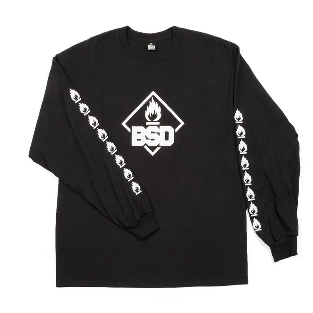 BSD Roastin Long Sleeve T-shirt - Black、mySite、merchandisen