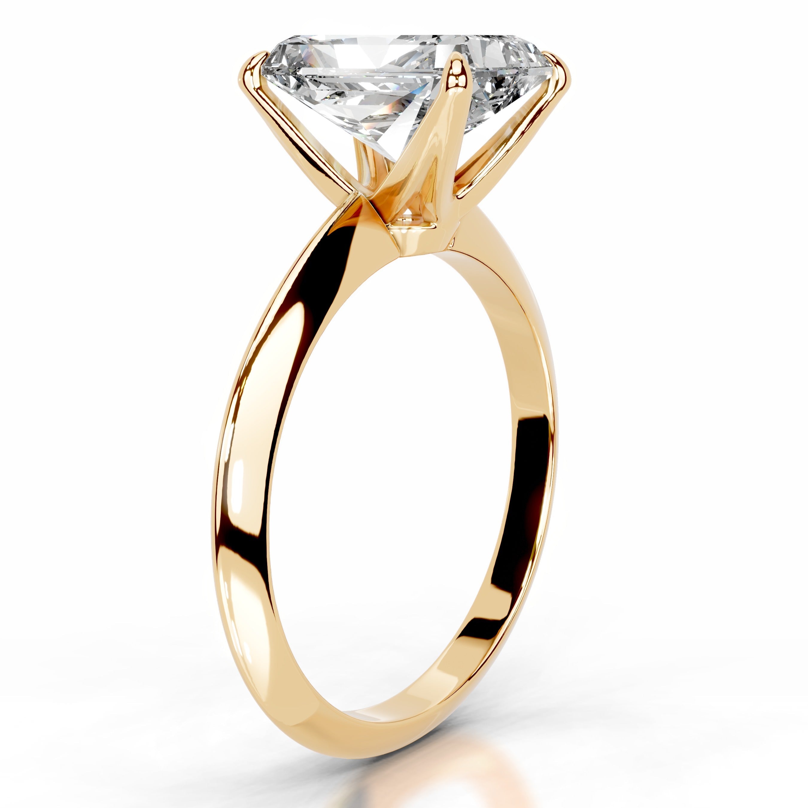 Evie Moissanite Ring - 18K Yellow Gold (RTS)、mySite、hinf8tx79