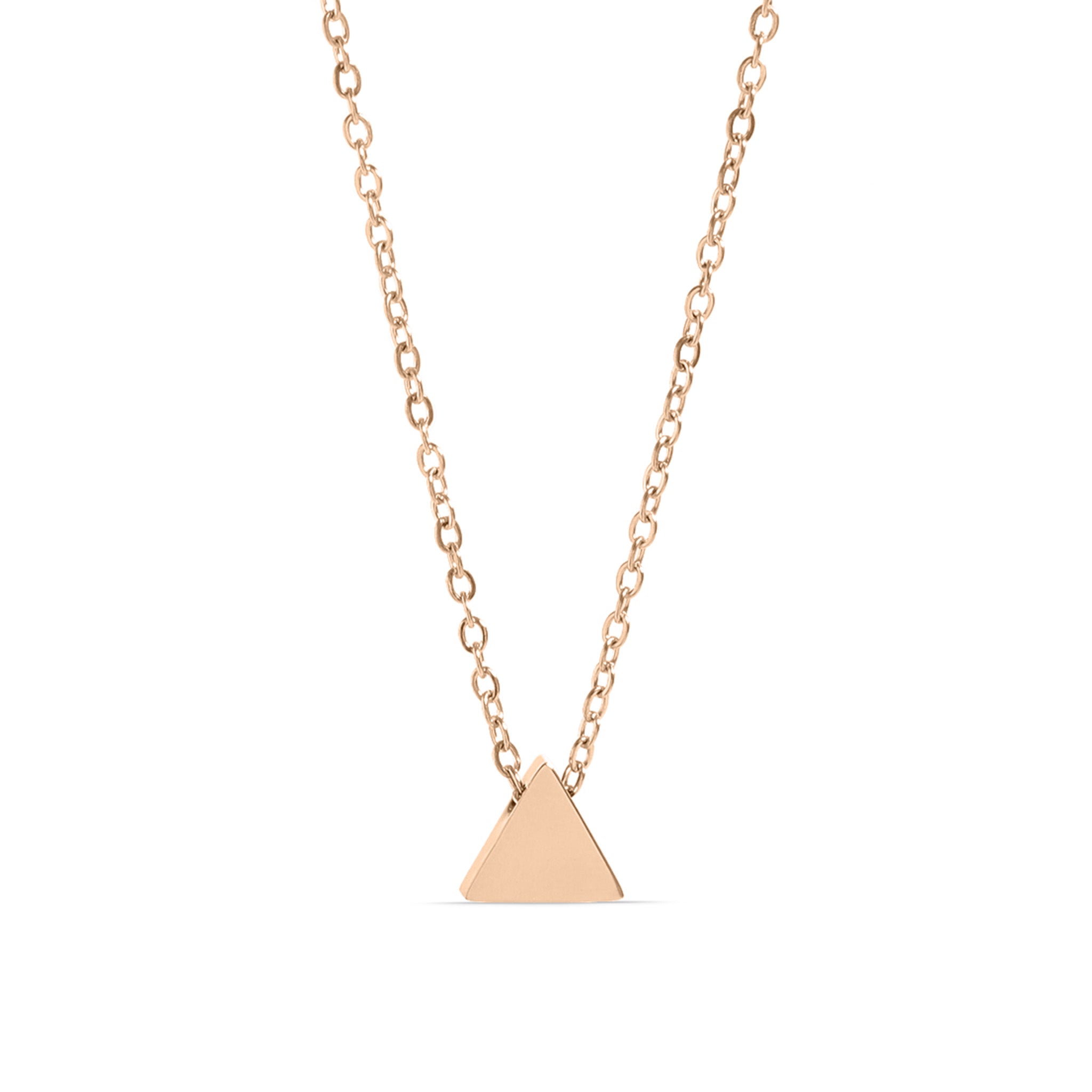 18K Gold PVD Stainless Steel Mini Triangle Necklace / SBB0345、mySite、dreamappss