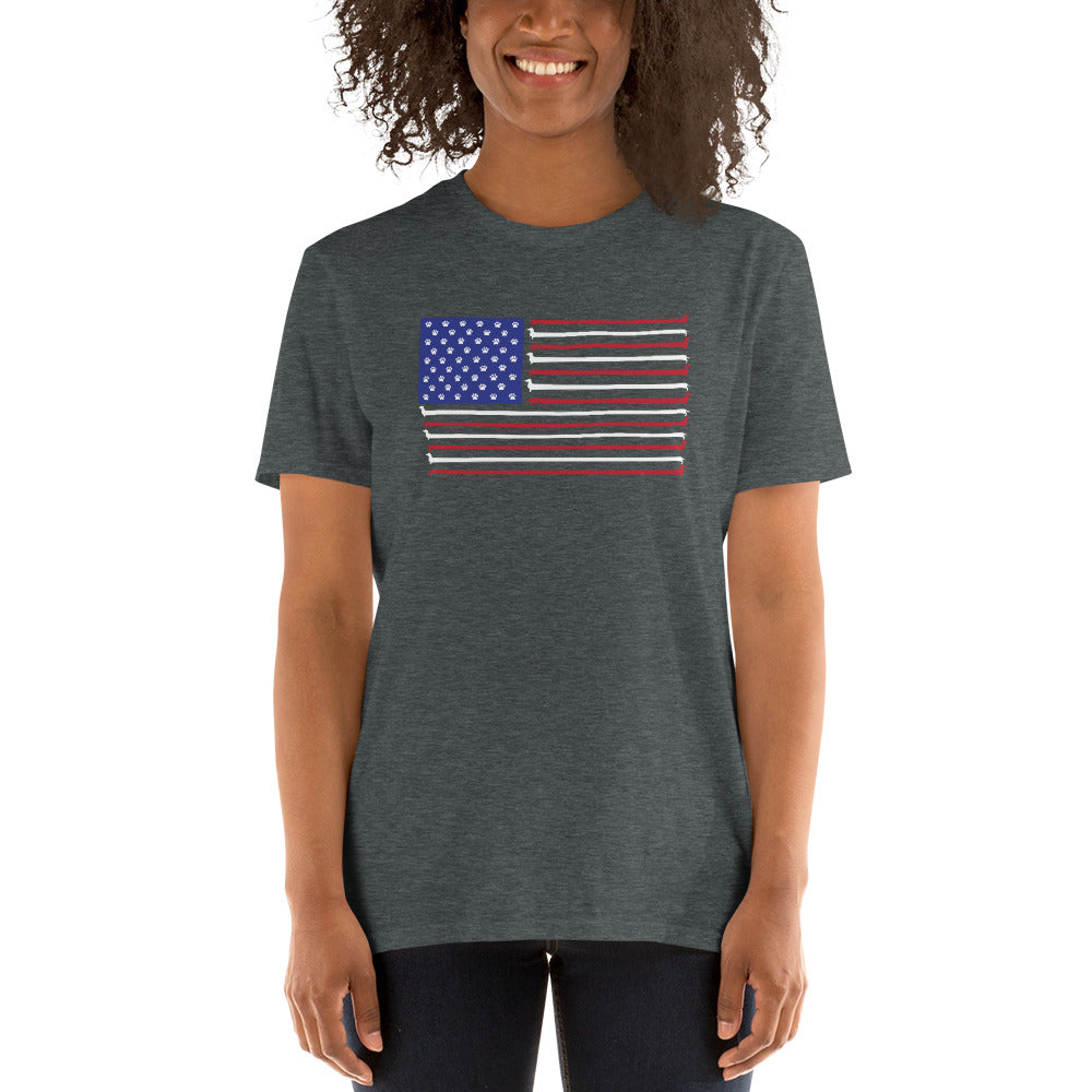 Dachshund Stars and Stripes T-Shirt、mySite、camillekostekn