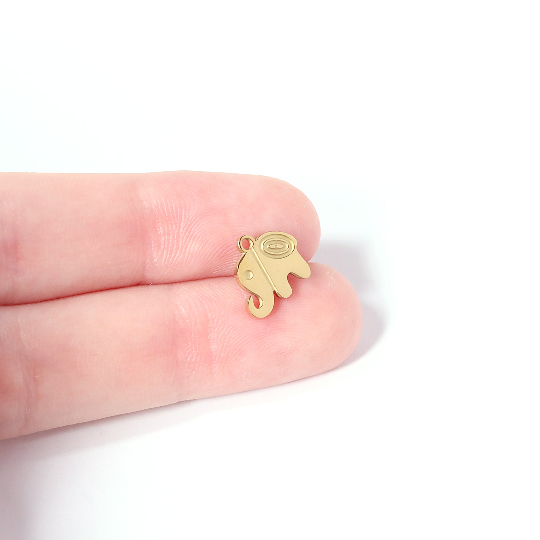 18K Gold PVD Stainless Steel Happy Elephant Charm / PDL0049、mySite、dreamappss