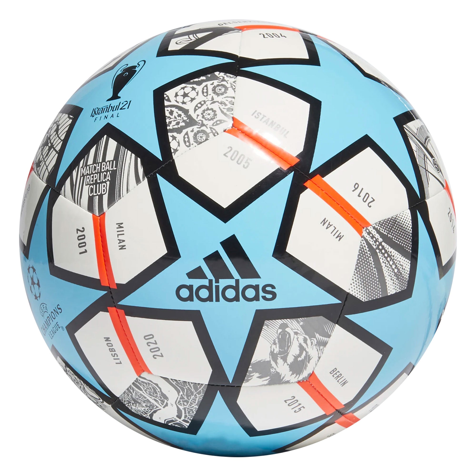 adidas Finale 21 20th Anniversary UCL Club Ball White/Blue、mySite、noshort