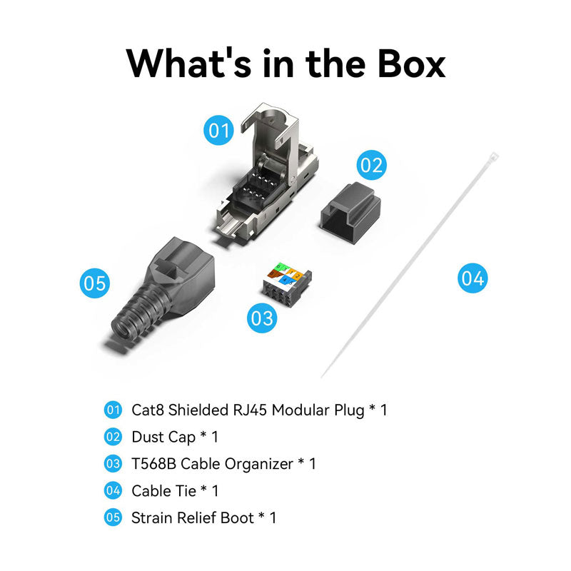 Vention Cat8 Shielded RJ45 Modular Plug、mySite、fannypackpong