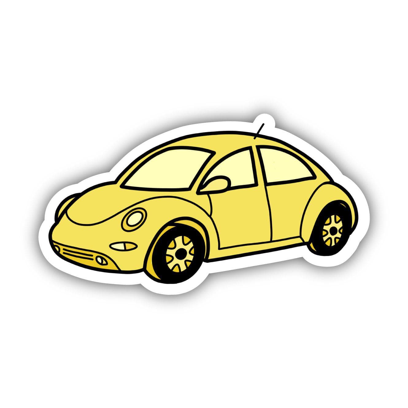  Yellow Bug Car Aesthetic Sticker、mySite、elrpsem3k