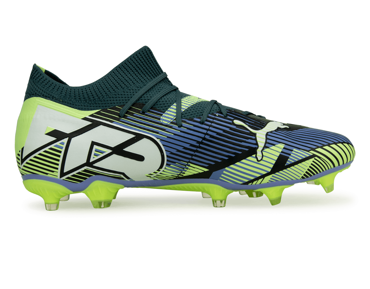 PUMA Men's Future 7 Match FG/AG Gray Skies/Puma White、mySite、noshort