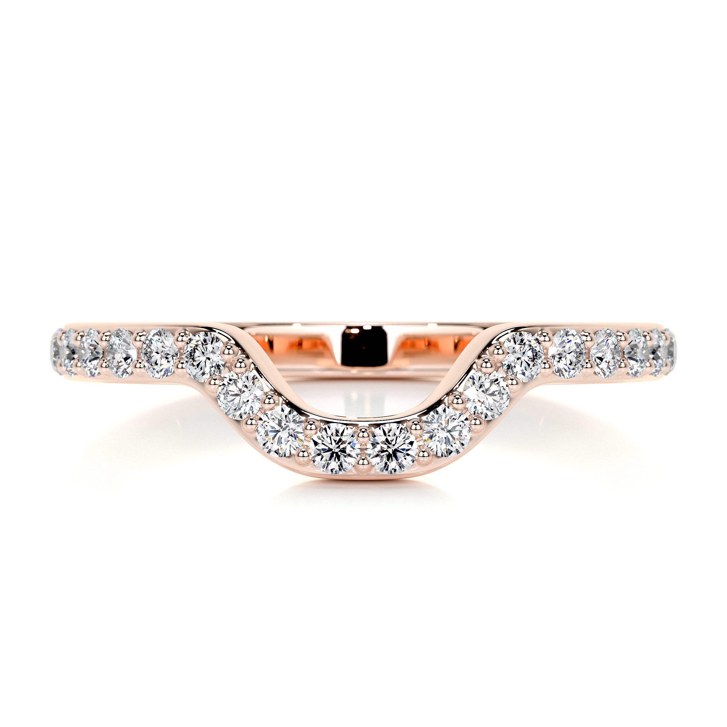 Nina Diamond Wedding Ring (0.2 Carat) -14K Rose Gold、mySite、hinf8tx79