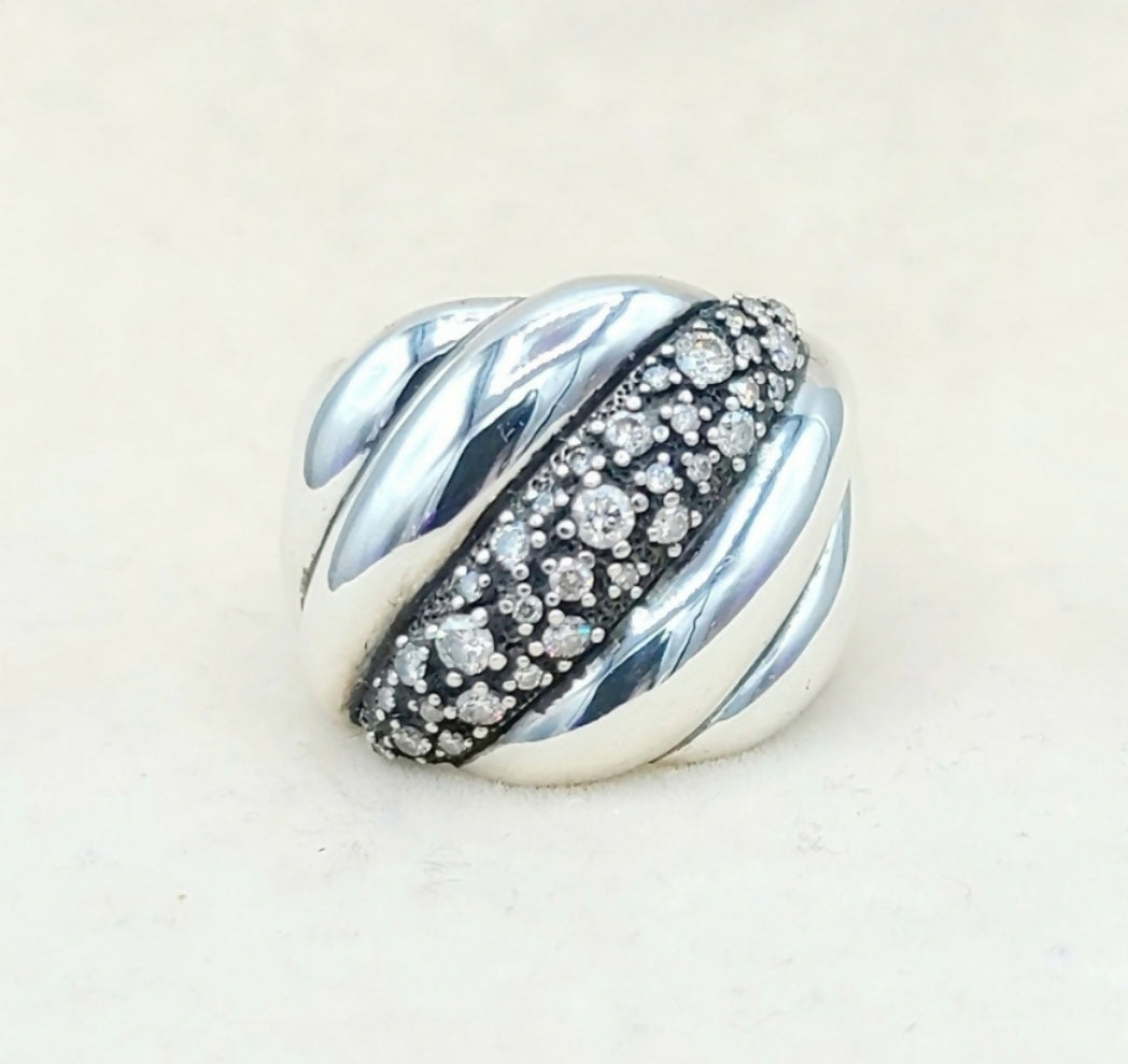 David Yurman Hampton Cable Midnight M茅lange Diamond Ring、mySite、hinf8tx79