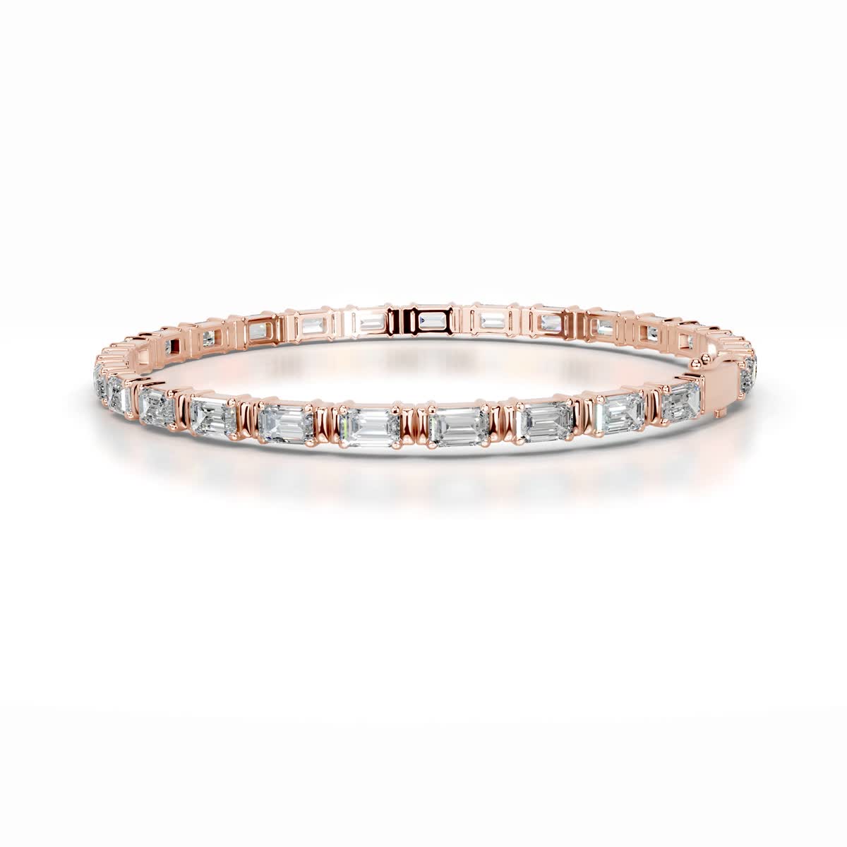 Severine Lab Grown Diamond Tennis Bracelet (13 Carat) -14K Rose Gold、mySite、hinf8tx79
