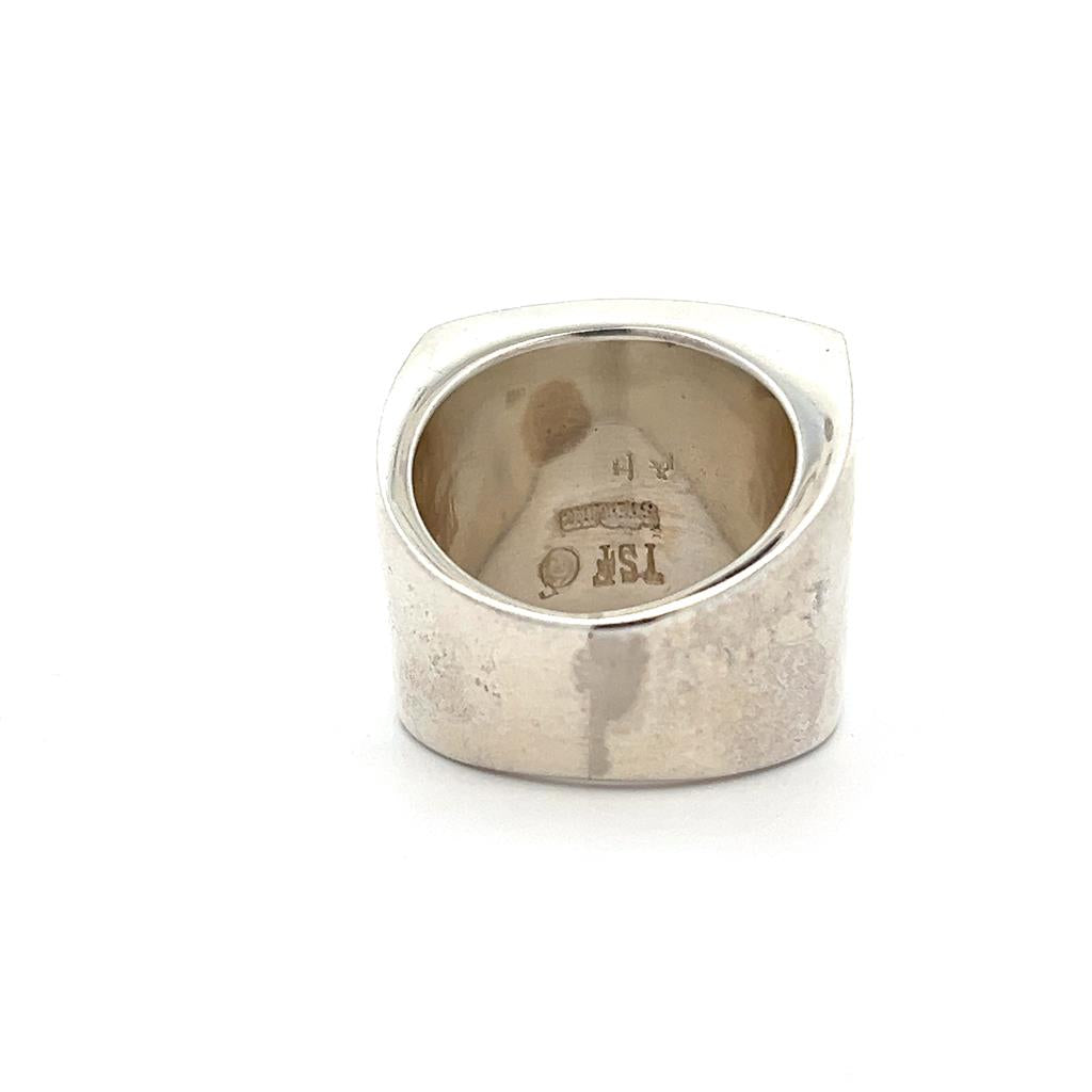 Estate 14K White Gold Gemstone Mosaic Southwest Ring、mySite、botmansion