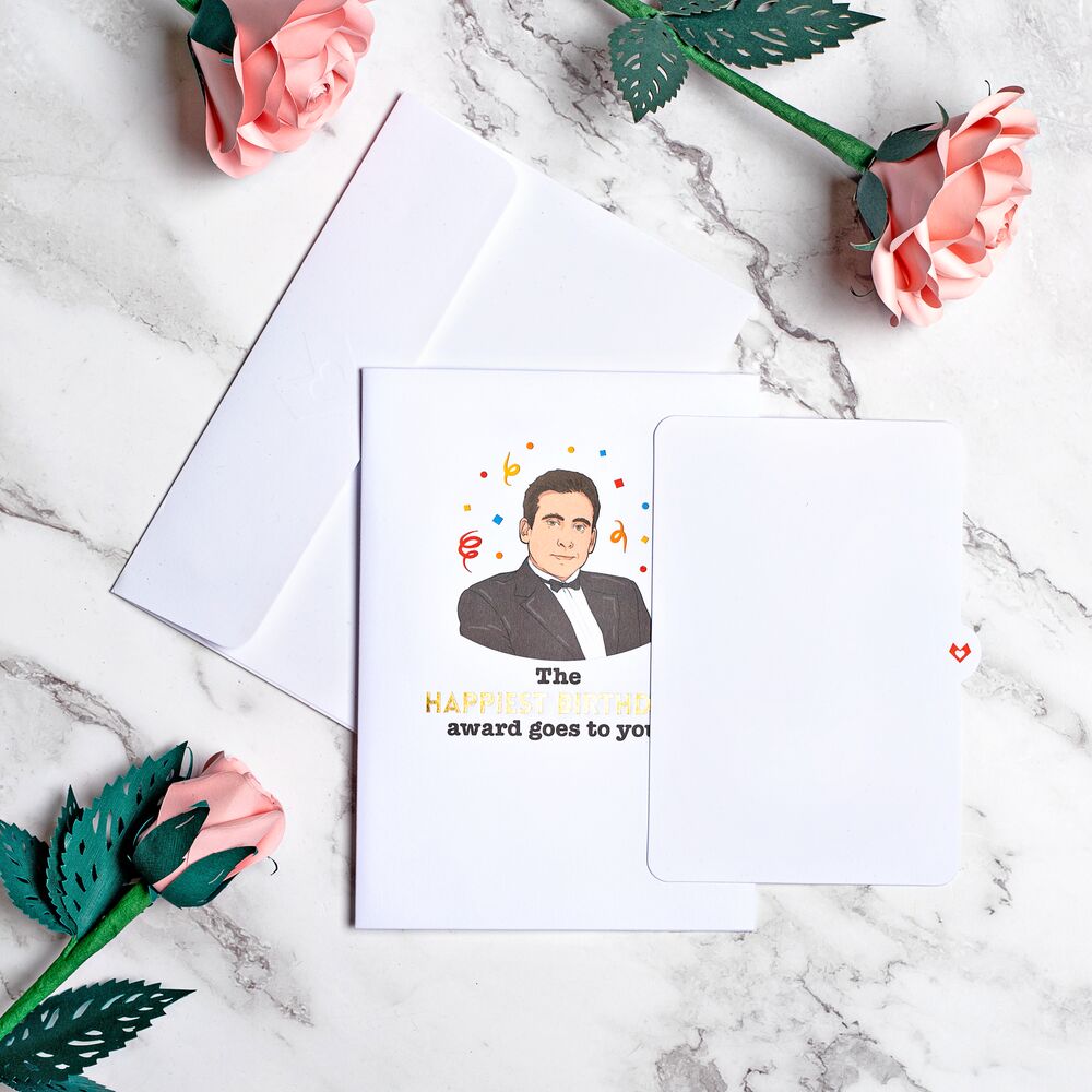 The Office Birthday Dundie Award Pop-Up Card、mySite、solidvoid